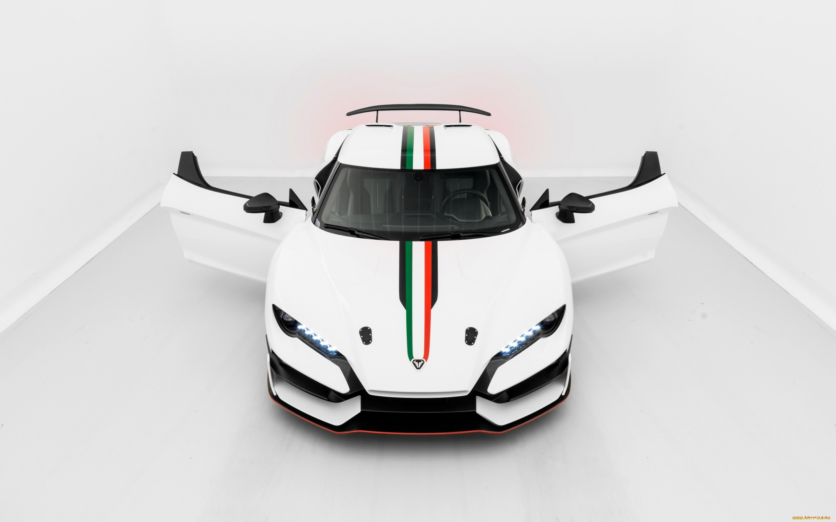 2018, italdesign, zerouno, автомобили, italdesign, спортивный, автомобиль, 2018, zerouno, вид, спереди, белый, суперкар
