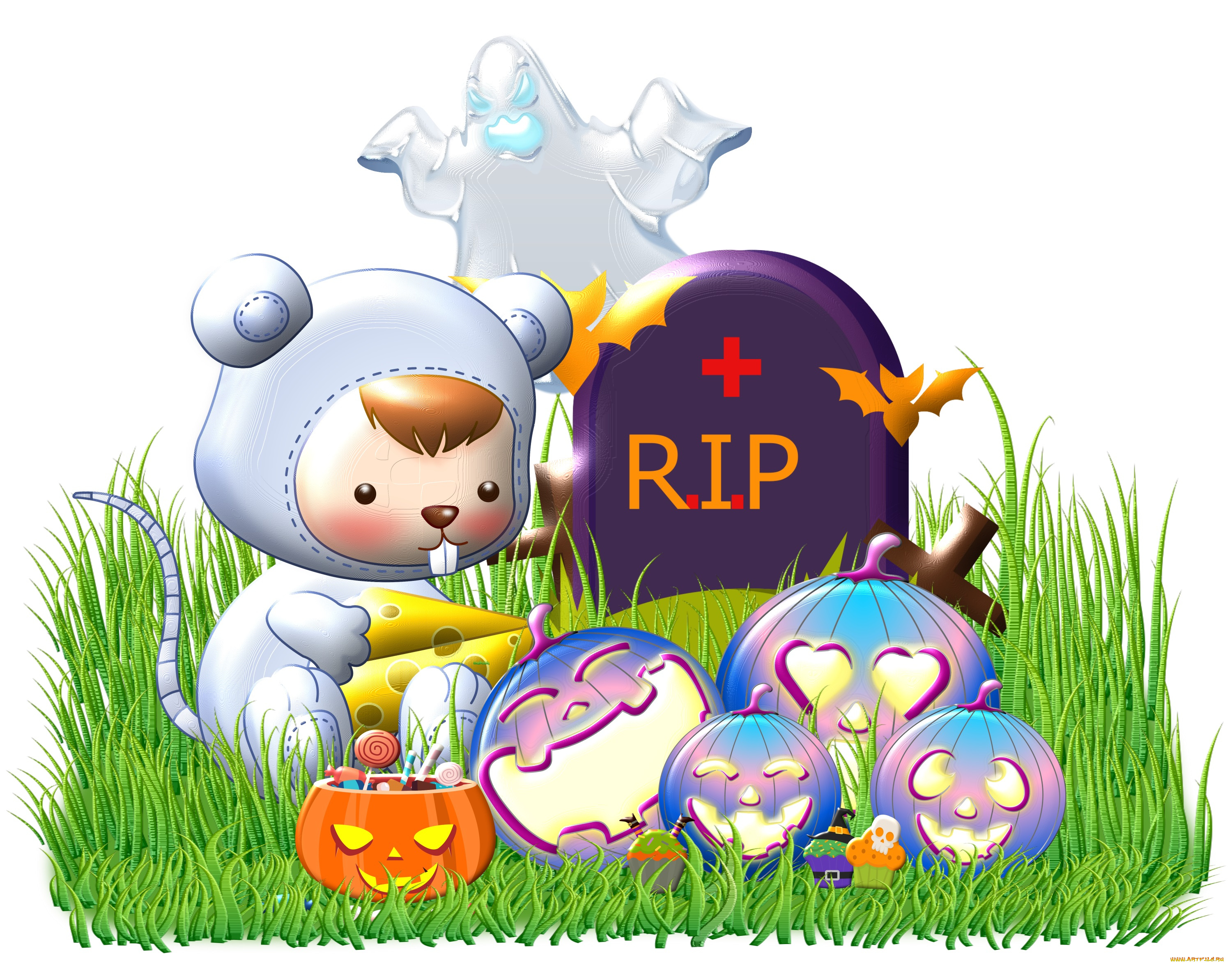 праздничные, хэллоуин, трава, halloween, тыква