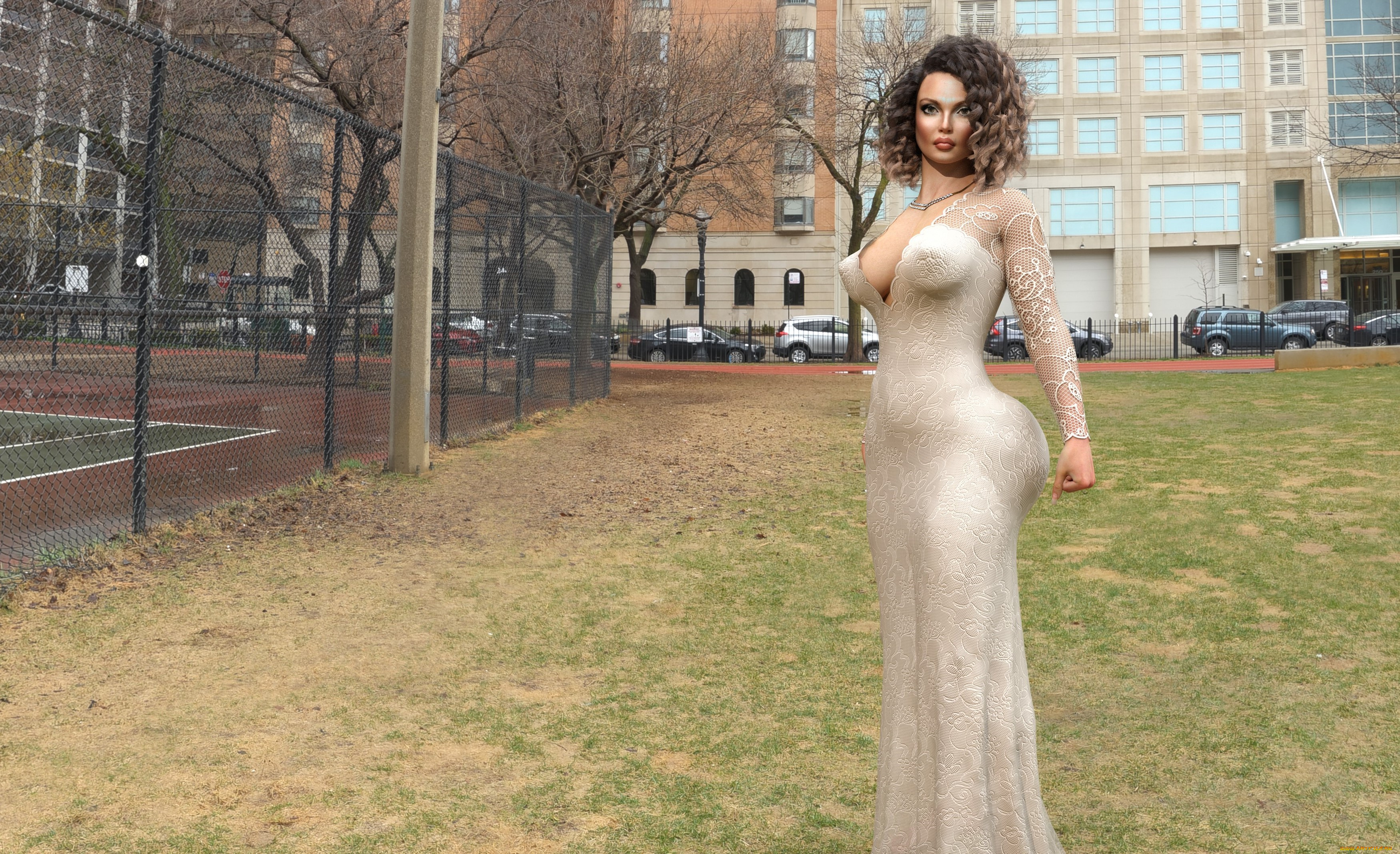 3д, графика, люди, , people, фон, взгляд, девушка