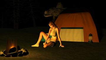 обоя 3д графика, люди , people, фон, взгляд, девушка