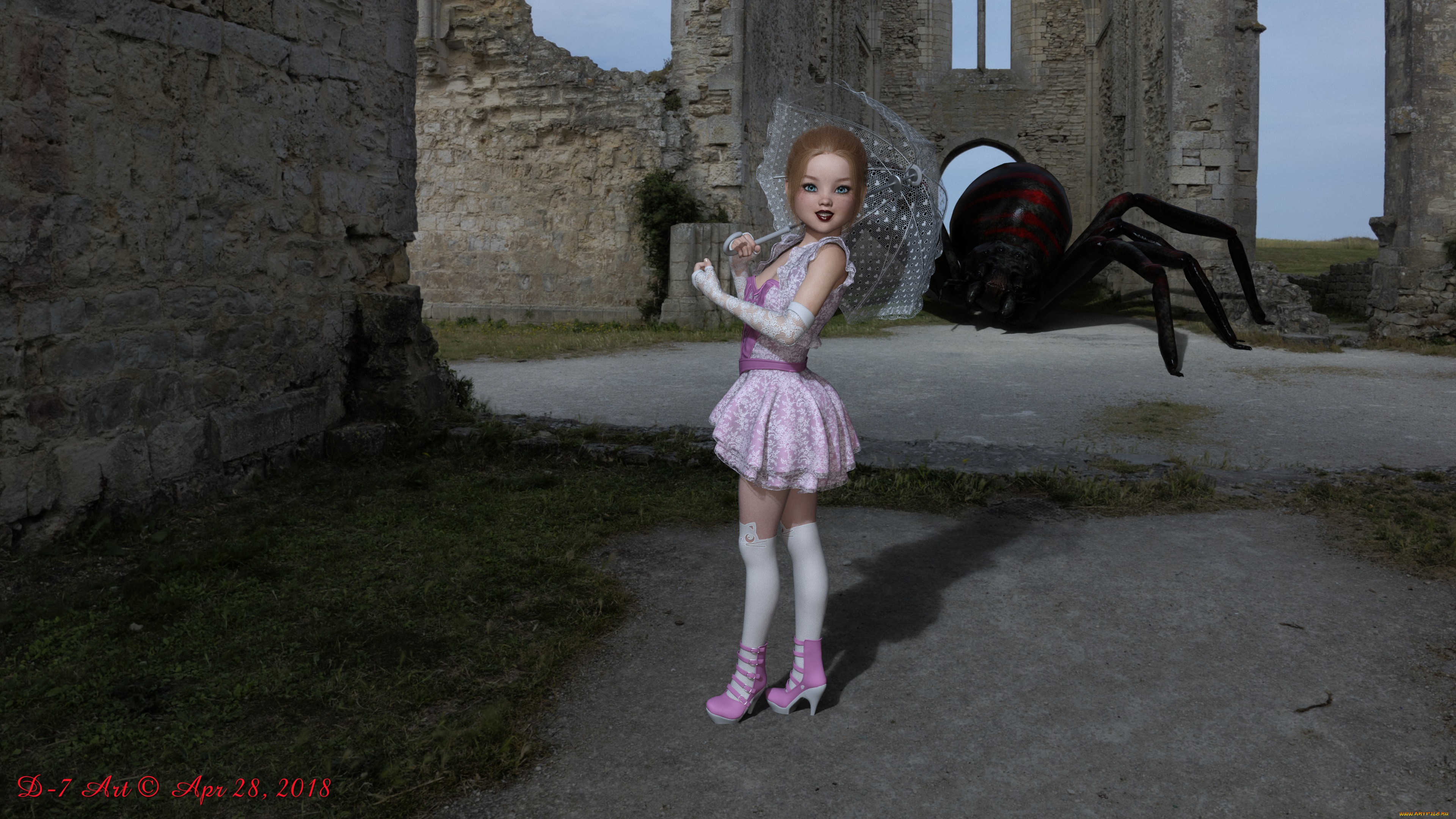 3д, графика, фантазия, , fantasy, девушка, взгляд, фон