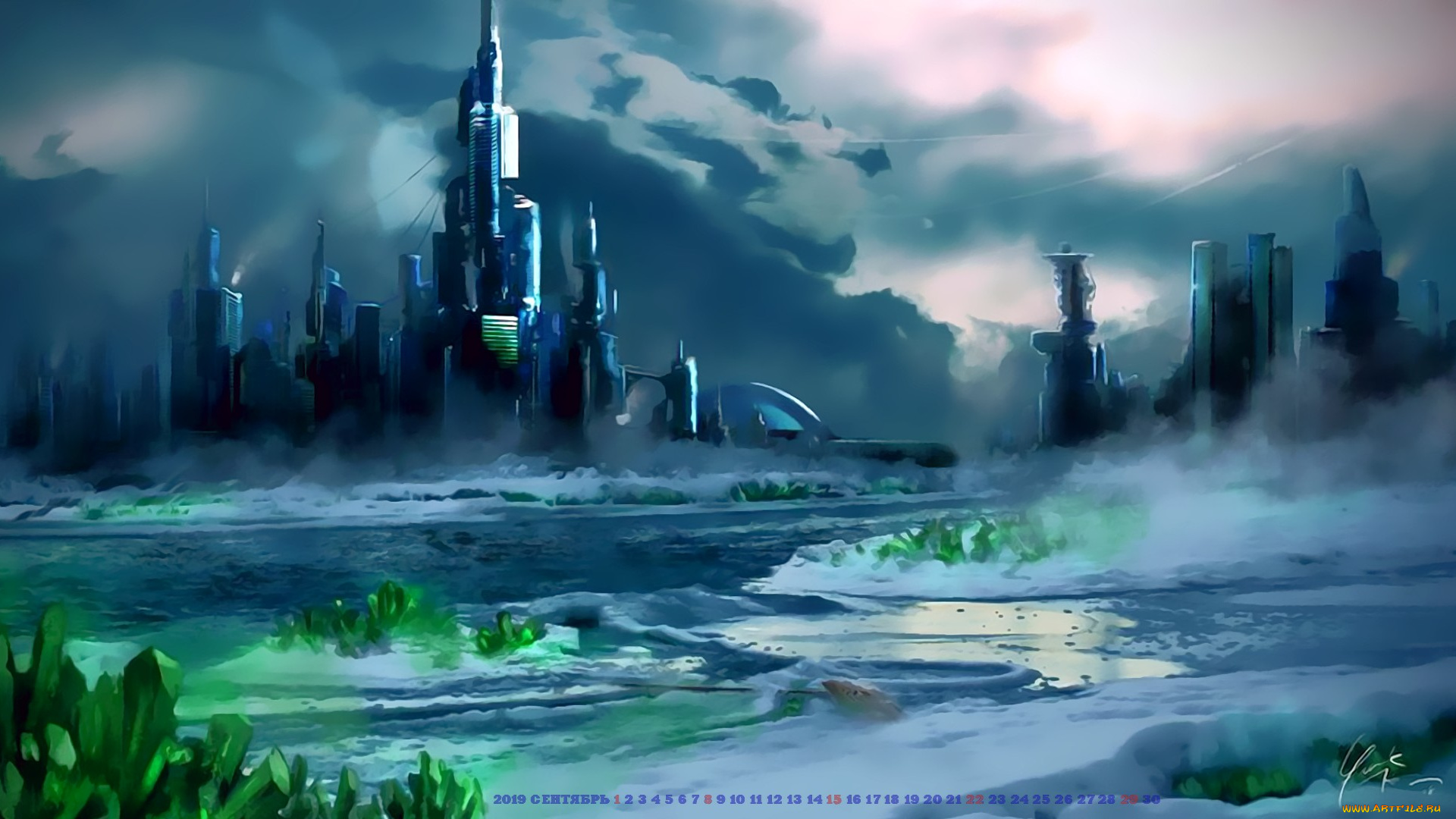 календари, фэнтези, здание, сооружение, строение, calendar, 2019