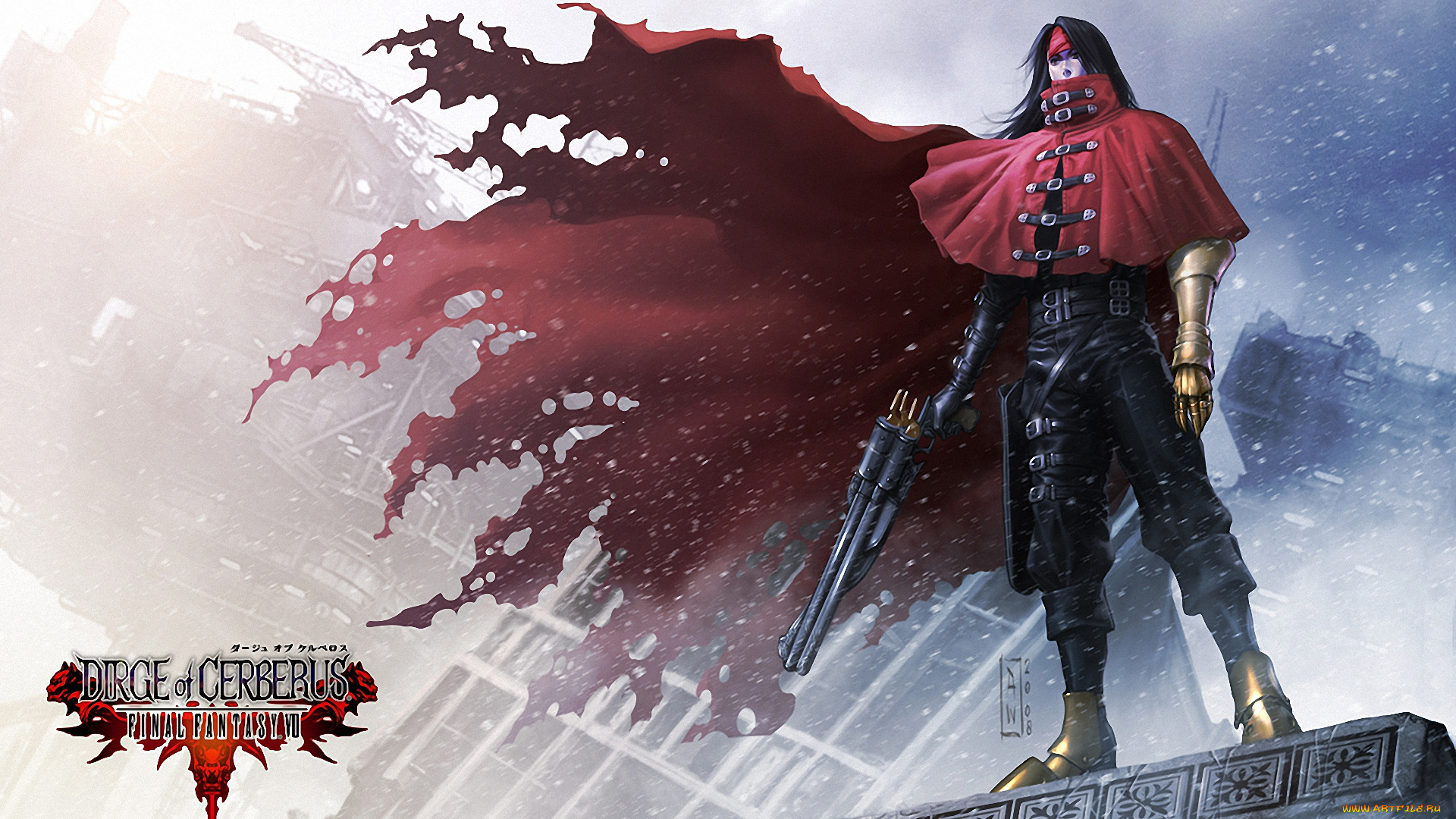 видео, игры, final, fantasy, vii, , dirge, of, cerberus, valentine, vincent
