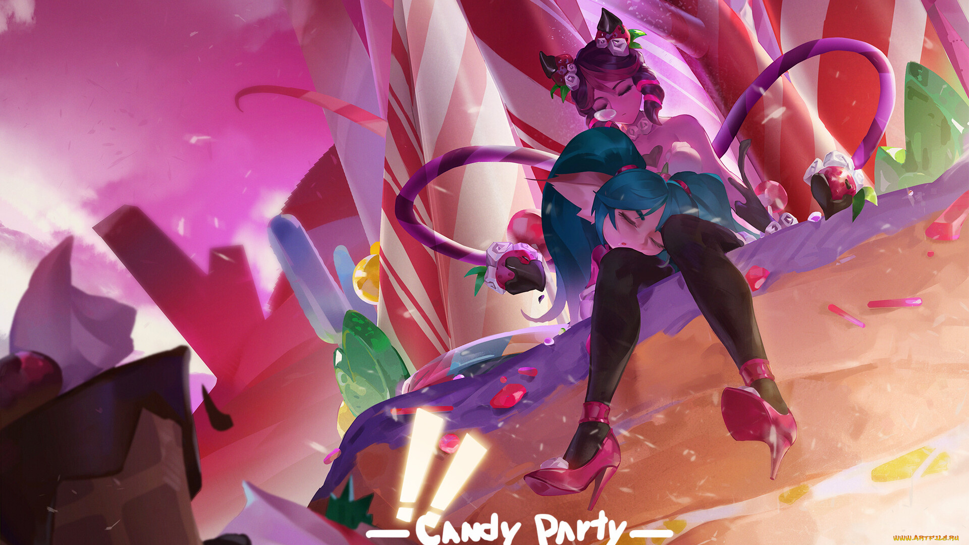 видео, игры, league, of, legends, poppy, evelynn, сладости