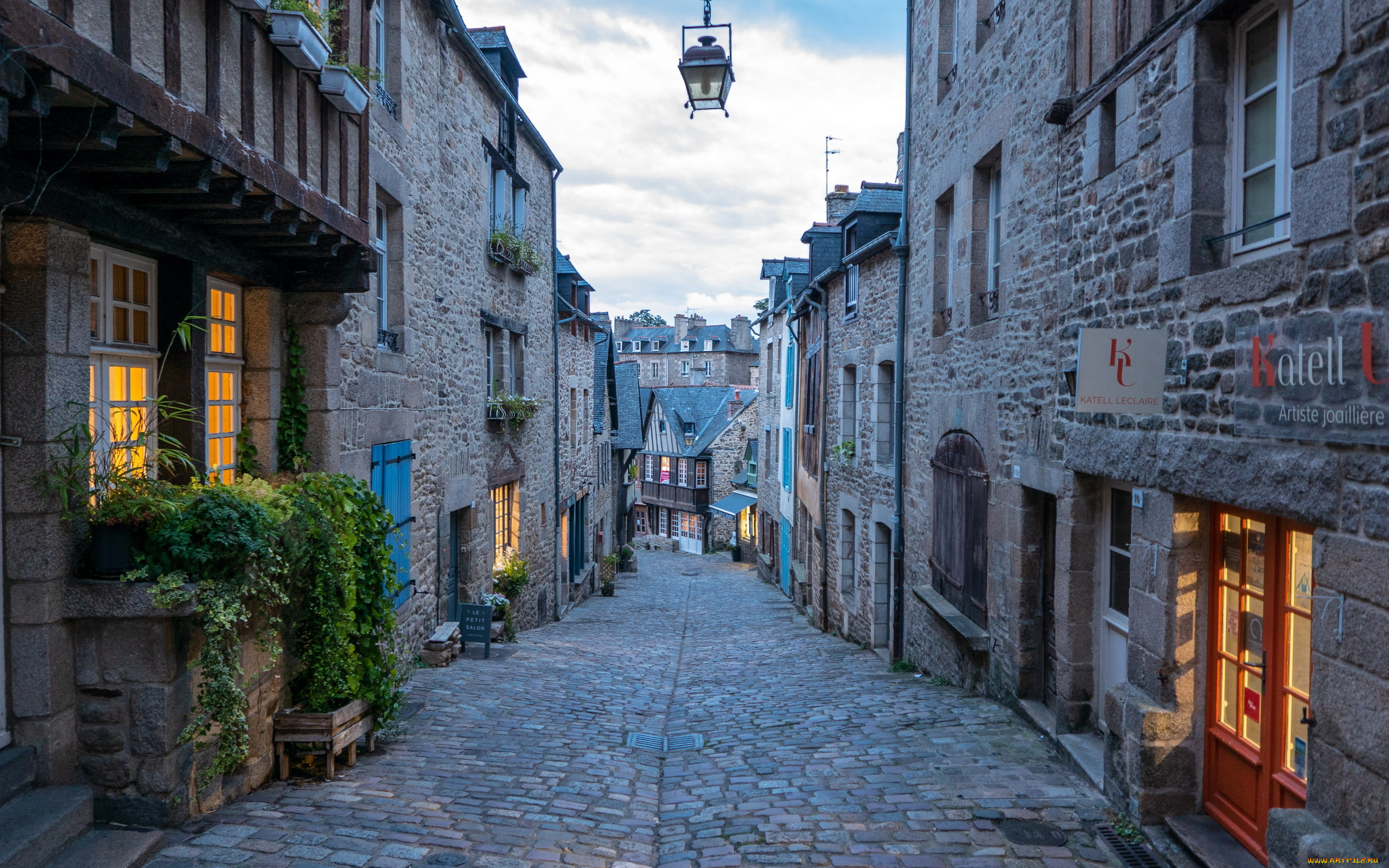 города, париж, , франция, узкая, улица