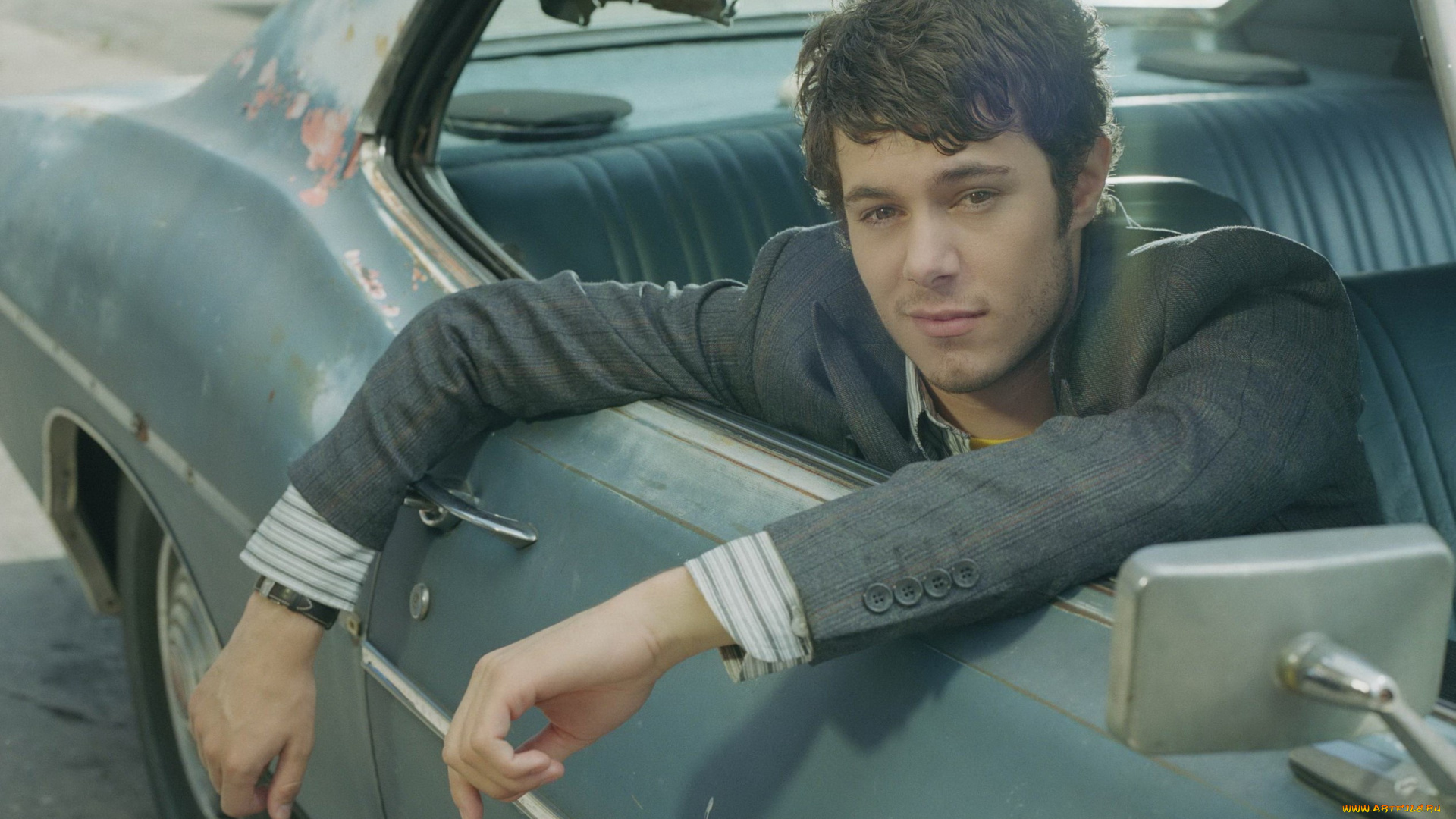 мужчины, adam, brody, актер, лицо, машина