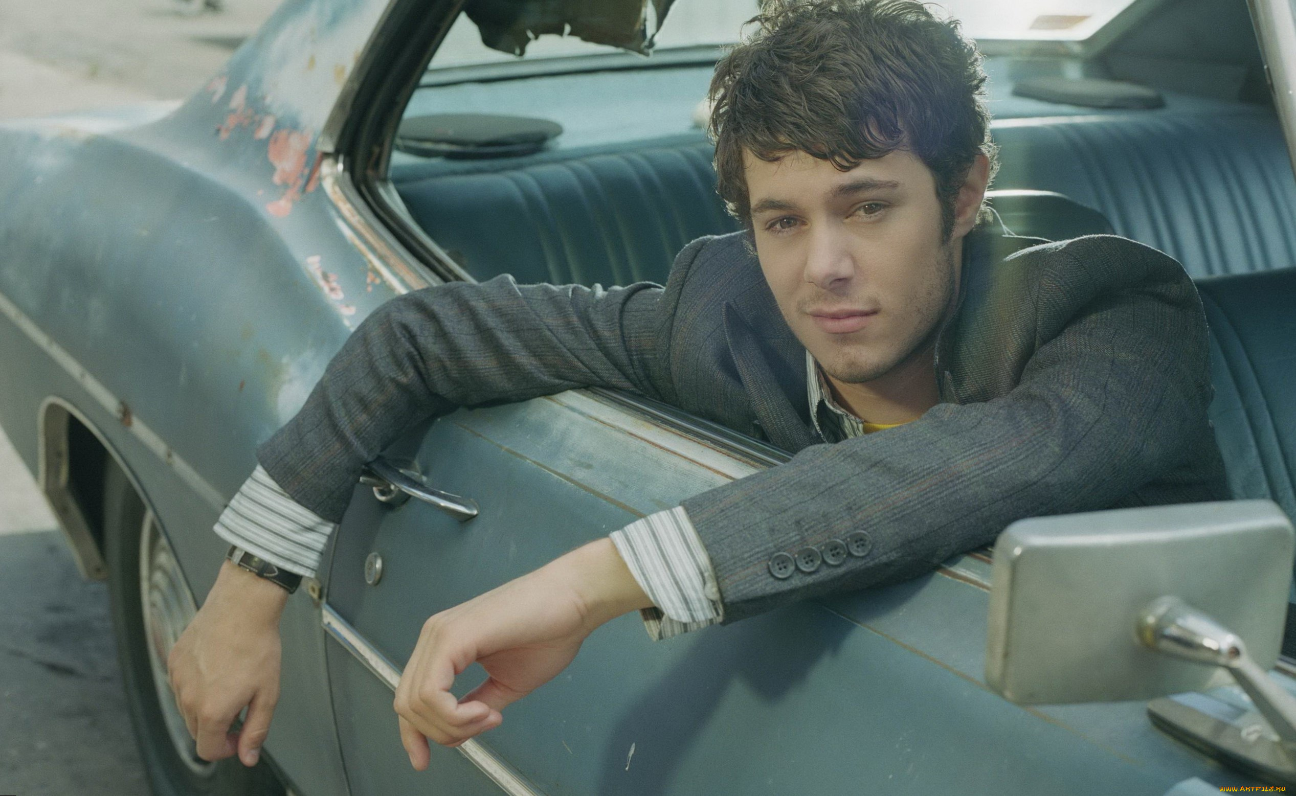 мужчины, adam, brody, актер, лицо, машина