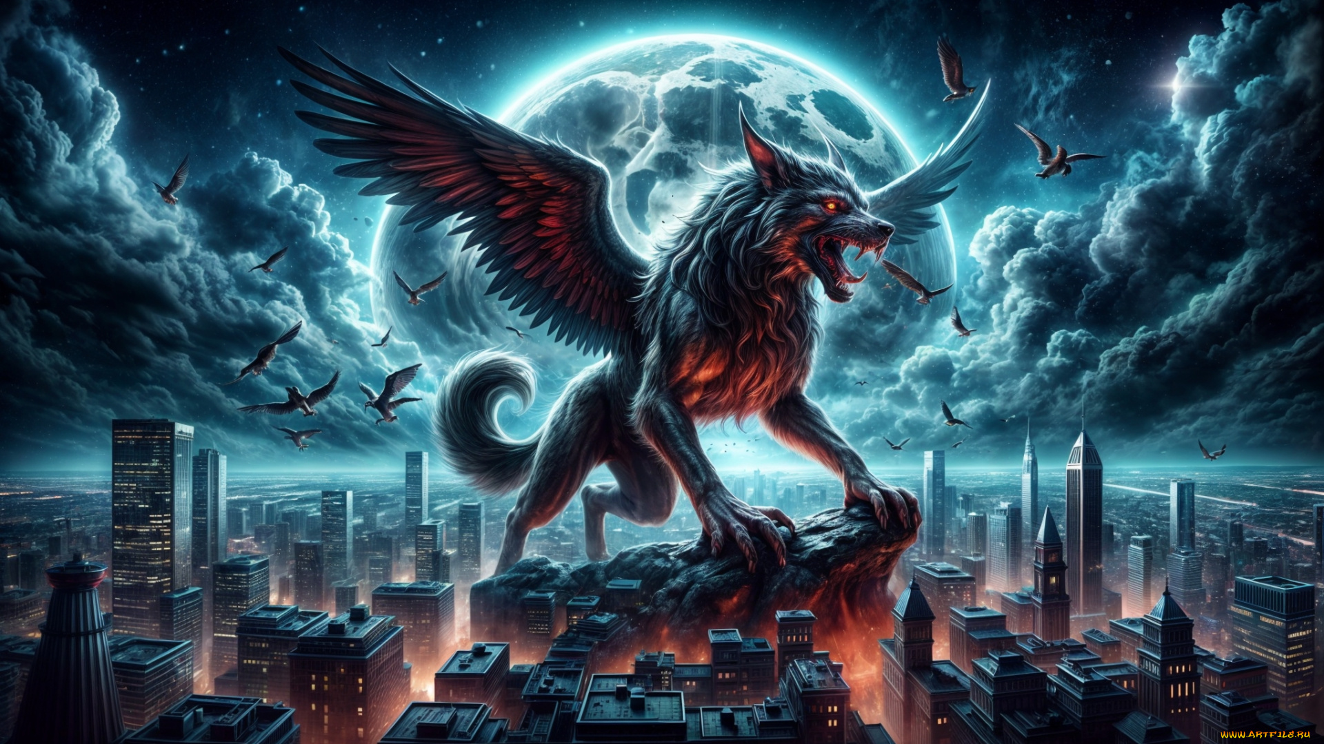 3д, графика, существа, , creatures, волк