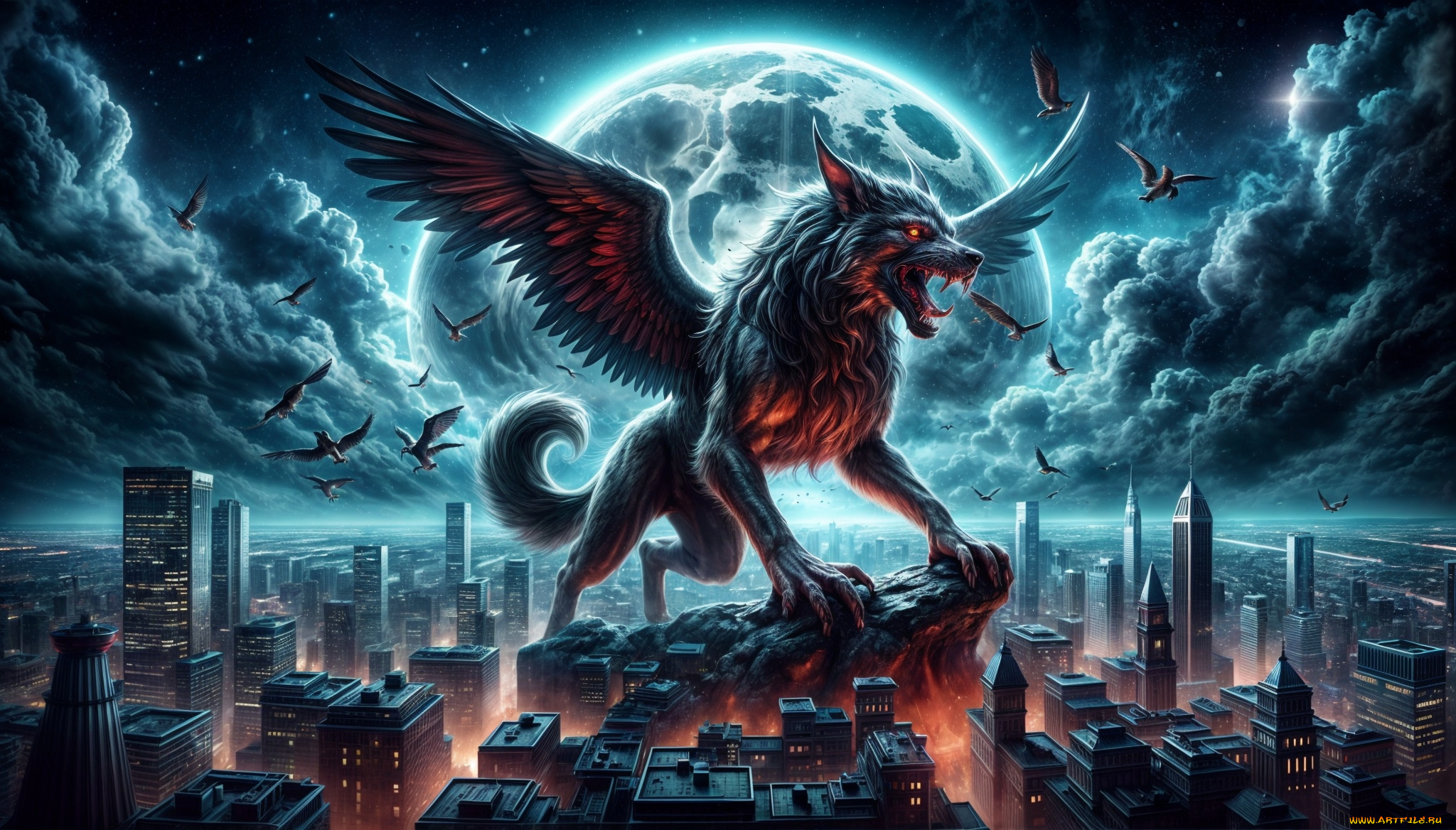 3д, графика, существа, , creatures, волк