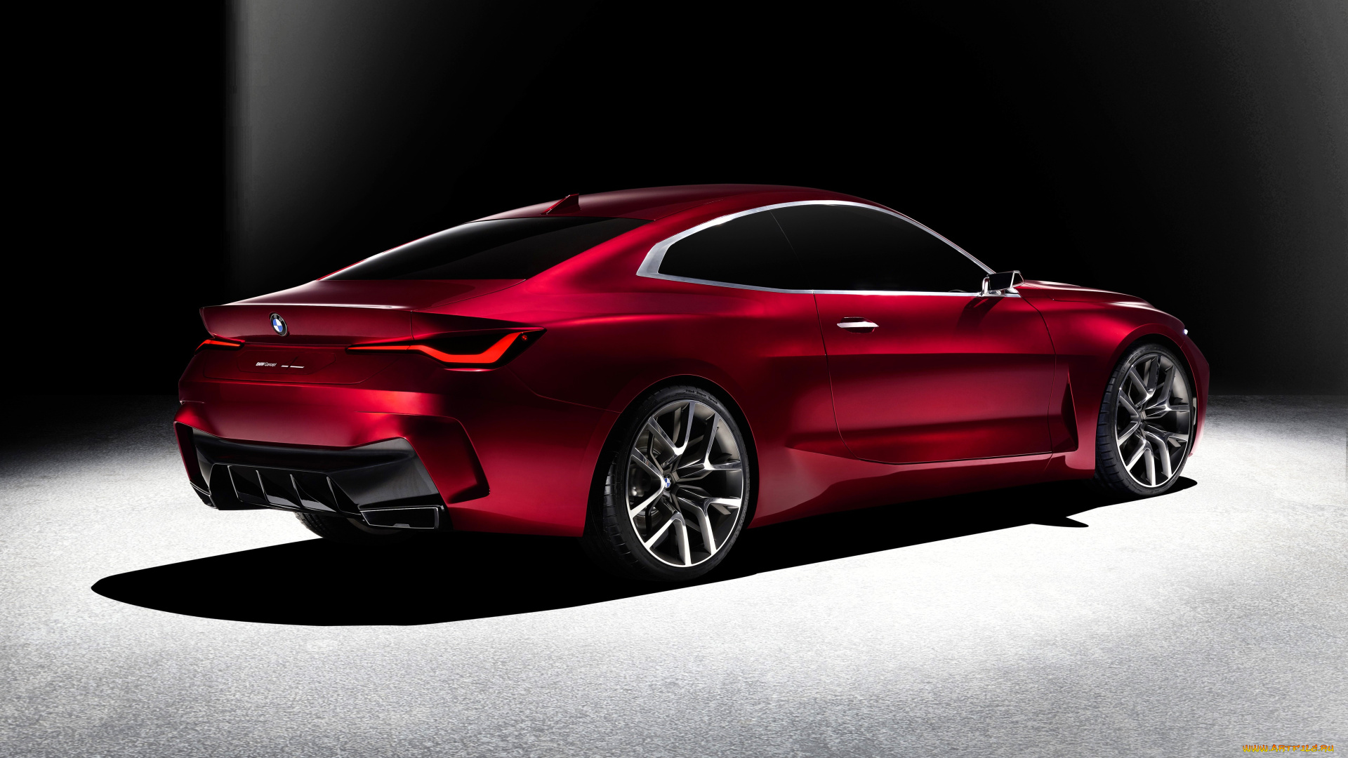 bmw, concept, автомобили, bmw, красный, тень