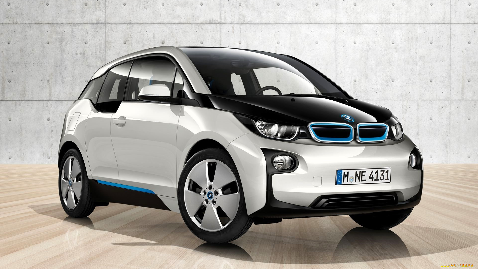 bmw, i3, автомобили, bmw, белый, стена
