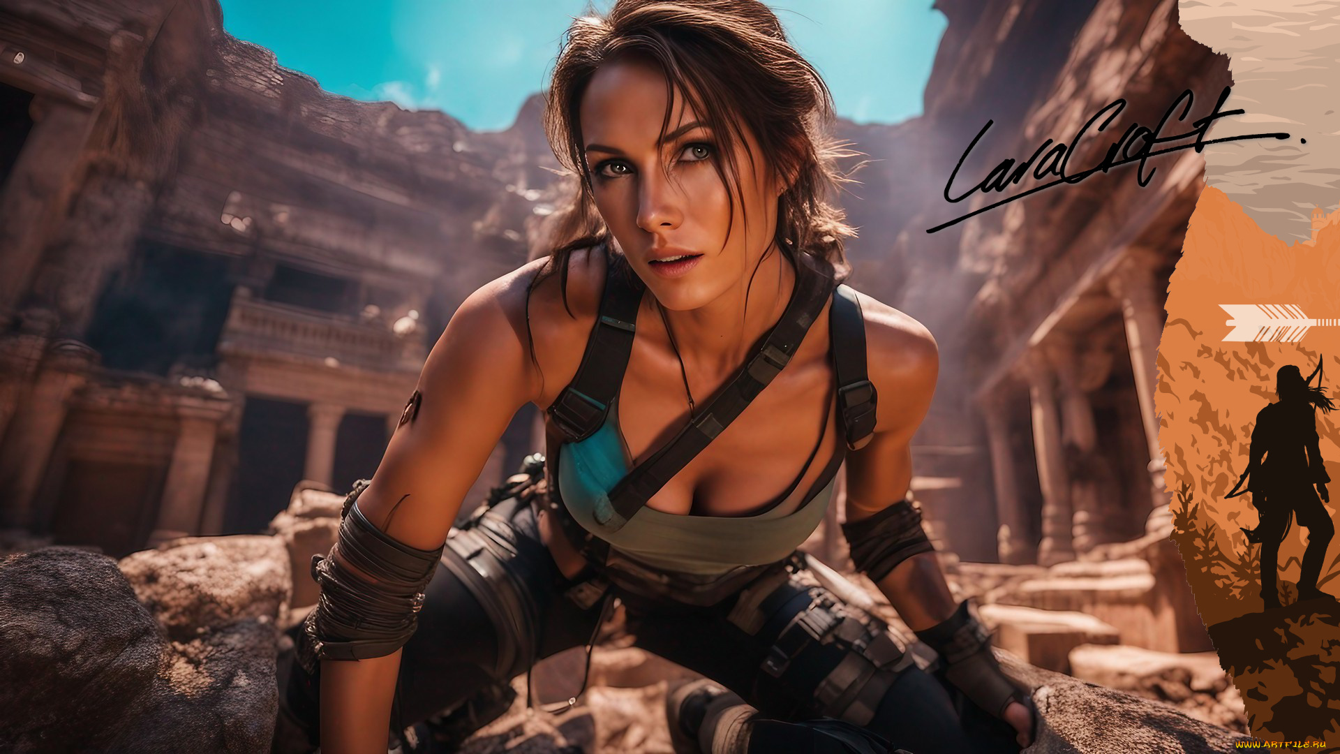 lara, croft, видео, игры, tomb, raider, , other, девушка, нейросеть