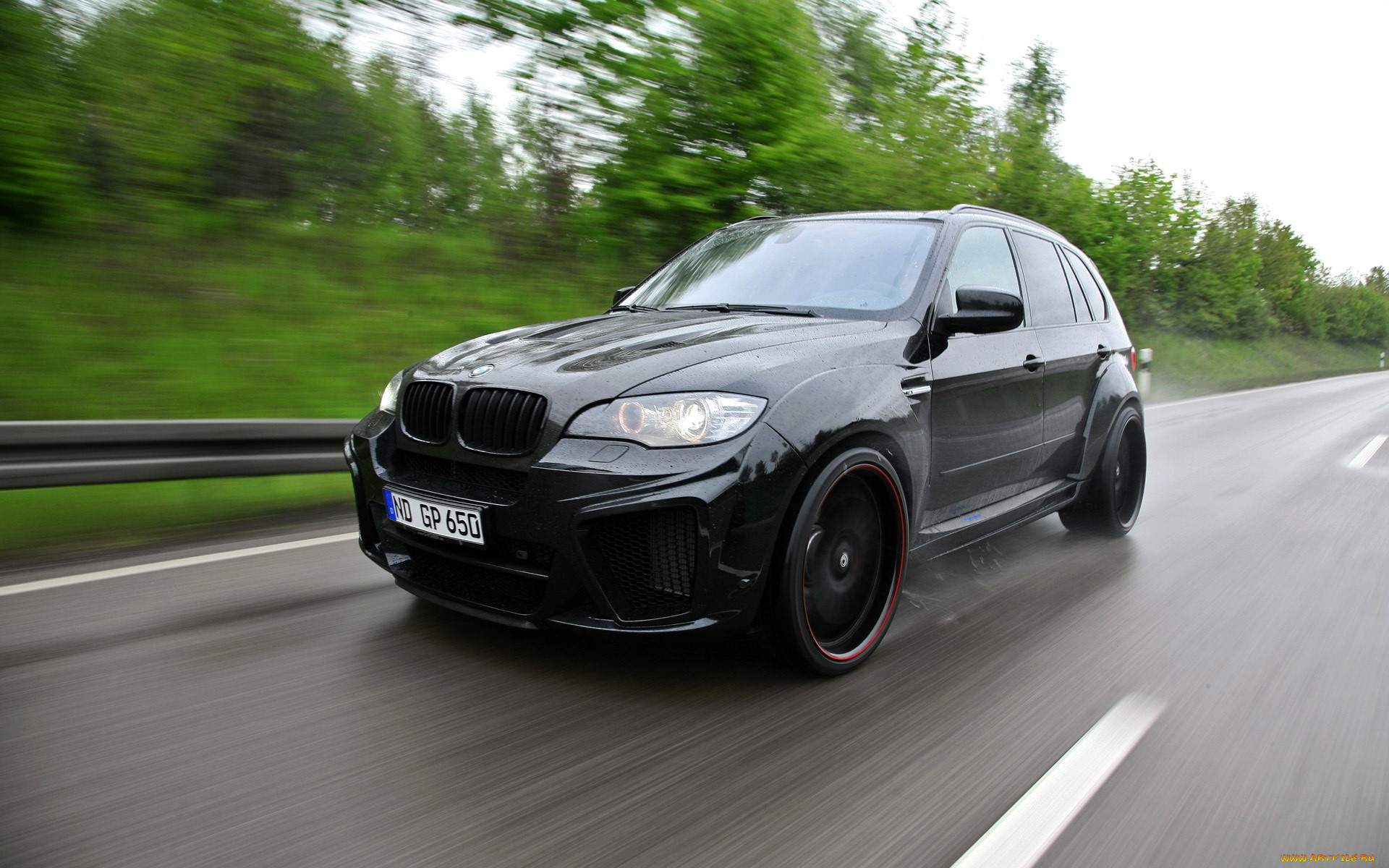 2011, g-power, bmw, x5, m-typhoon, автомобили, bmw, черный, дорога, скорость, шоссе, деревья