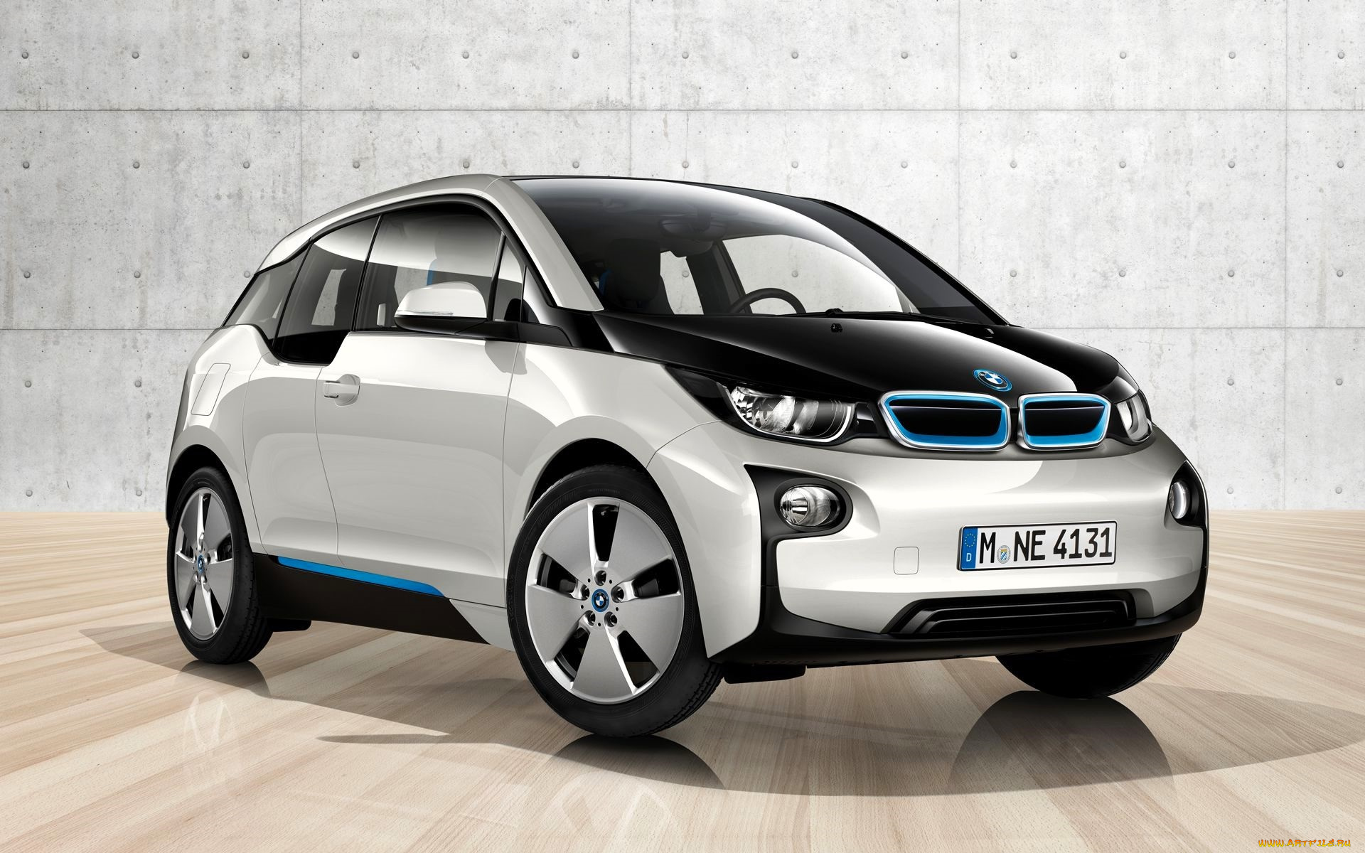bmw, i3, автомобили, bmw, белый, стена