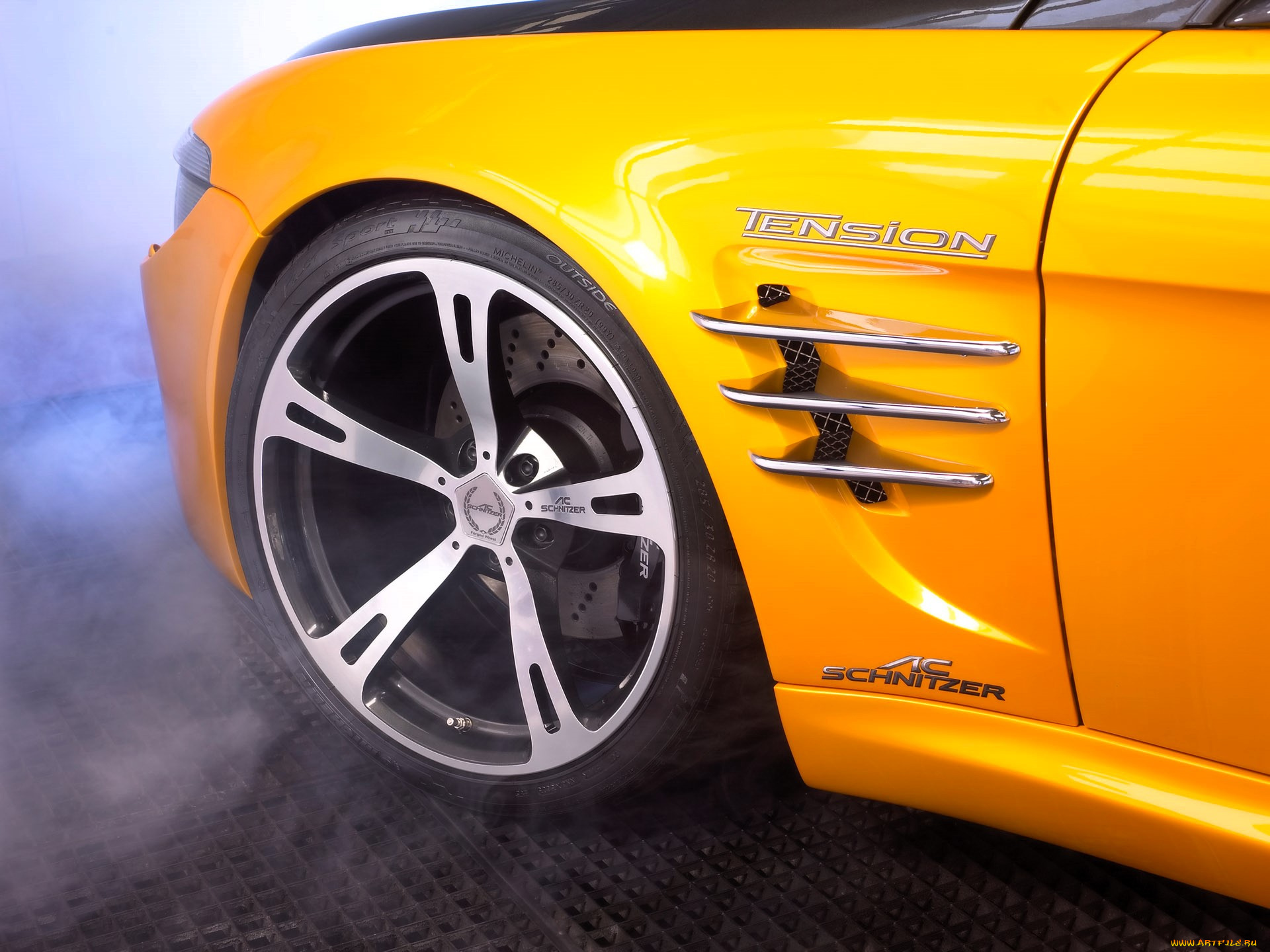 bmw, m6, автомобили, фрагменты, автомобиля, желтый, колесо