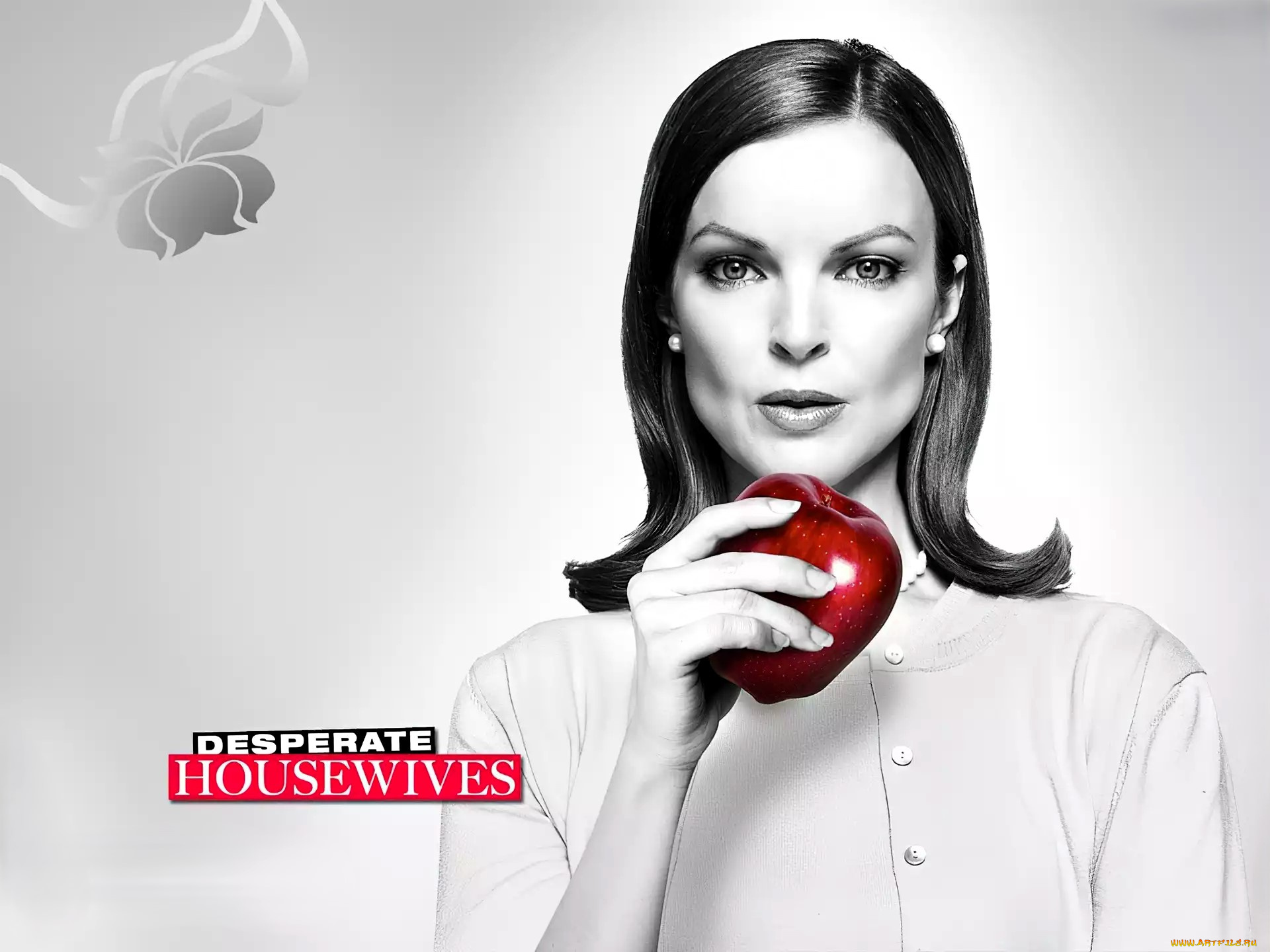 кино, фильмы, desperate, housewives, женщина, яблоко