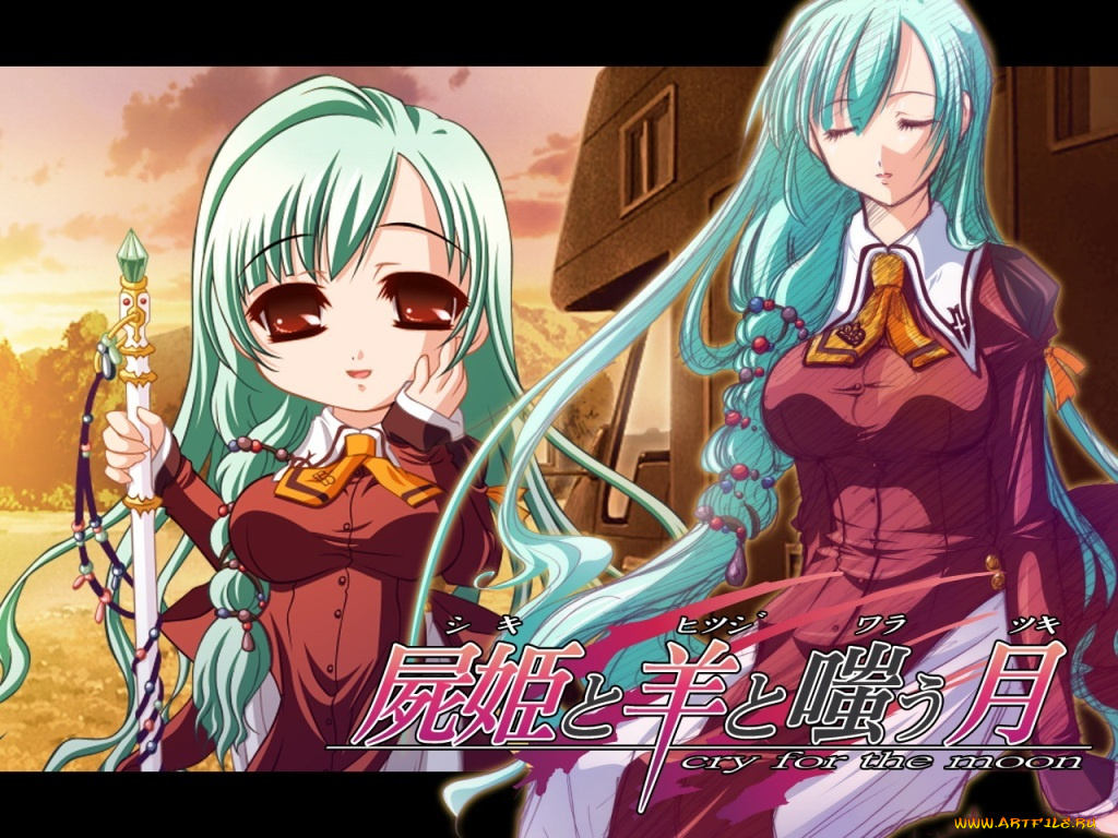 аниме, cry, for, the, moon