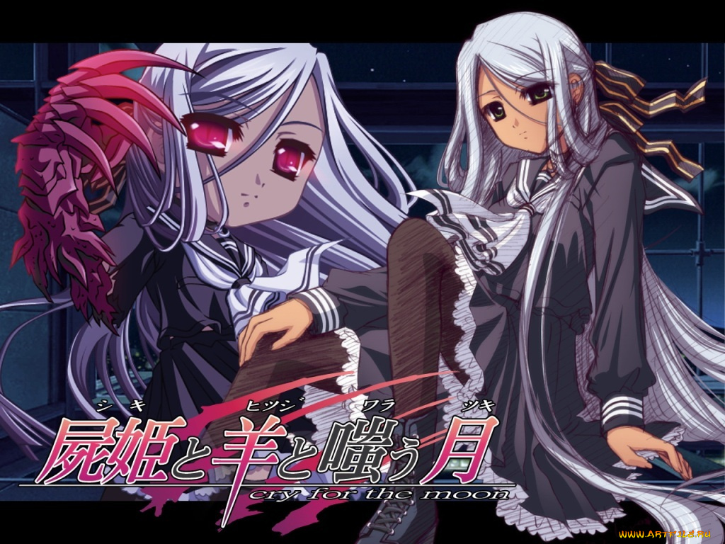 аниме, cry, for, the, moon