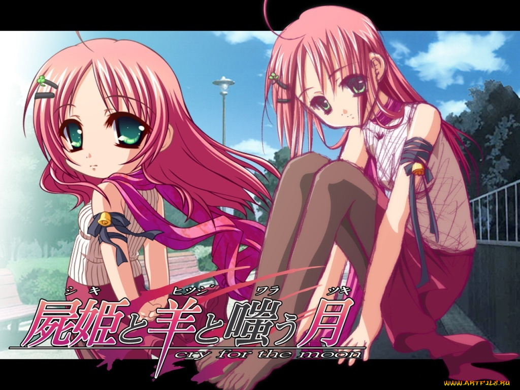 аниме, cry, for, the, moon
