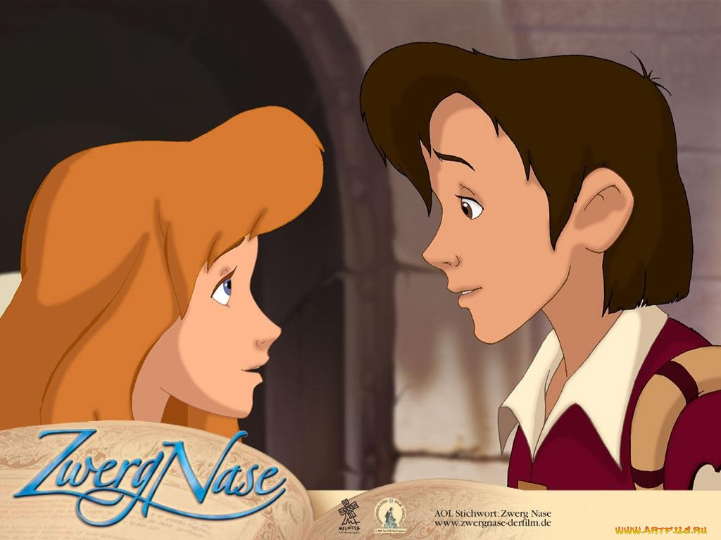 мультфильмы, карлик, нос