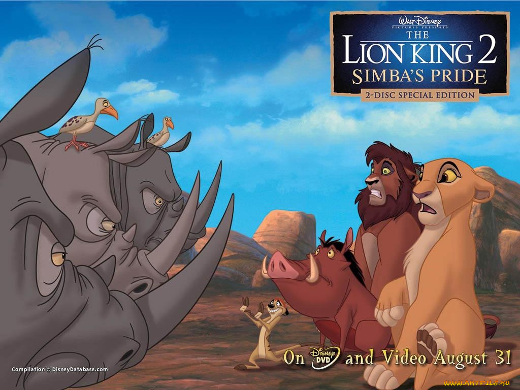 мультфильмы, the, lion, king, ii, simba`s, pride