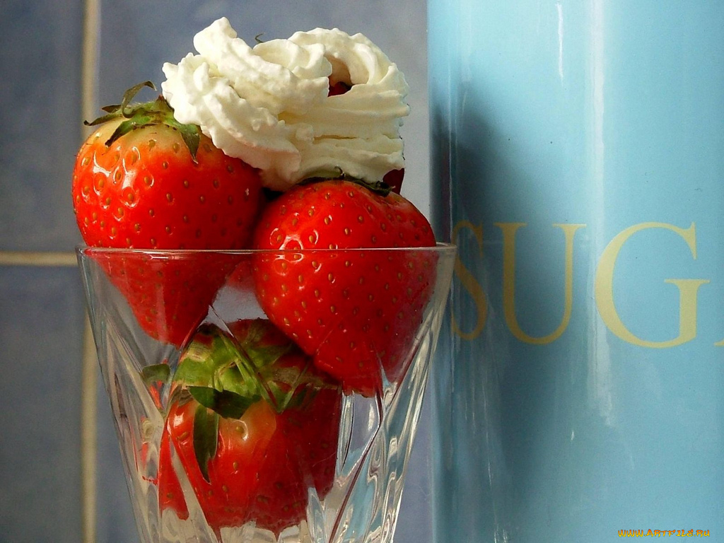 еда, клубника, земляника