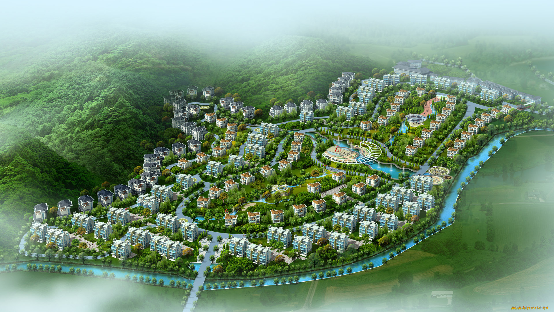 3д, графика, architecture, архитектура