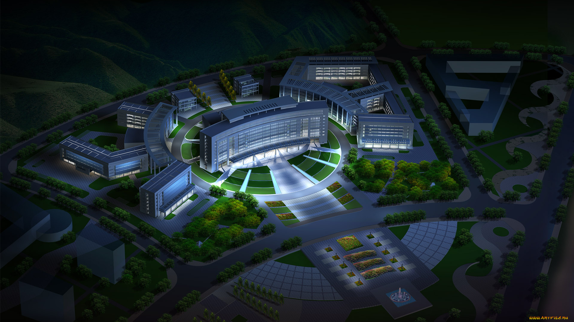 3д, графика, architecture, архитектура