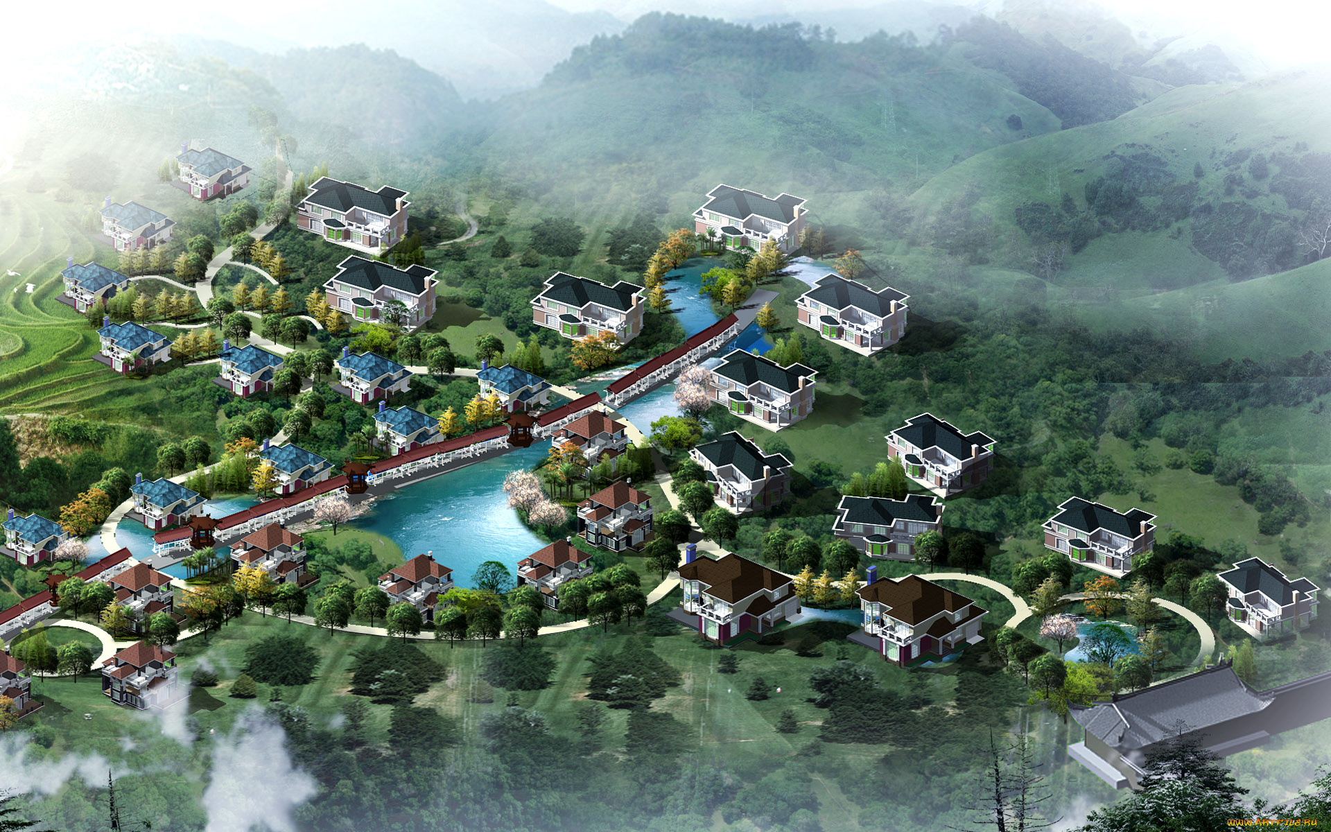 3д, графика, architecture, архитектура