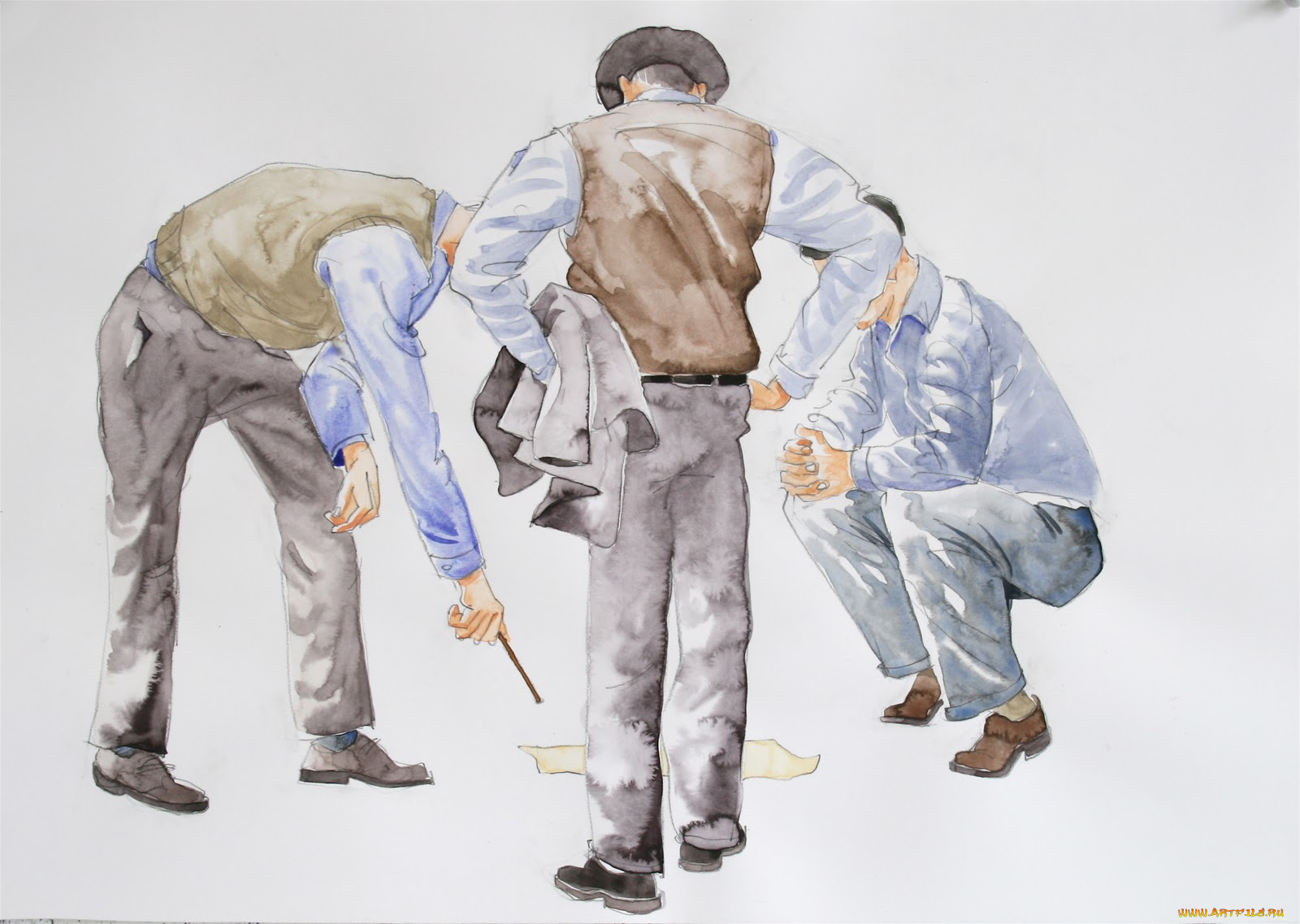 рисованные, люди