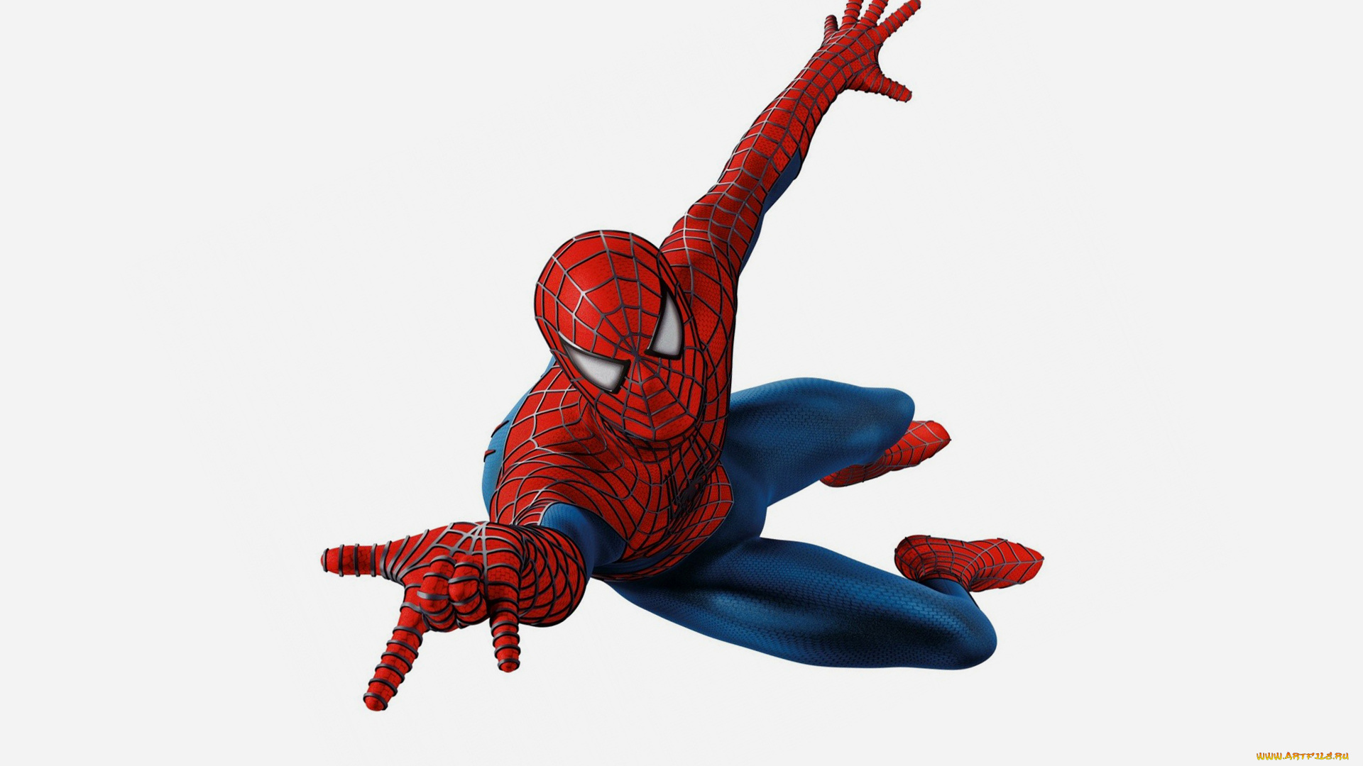 Человек, паук, рисованные, комиксы, белый, фон, красный, spider-man, Человек-паук