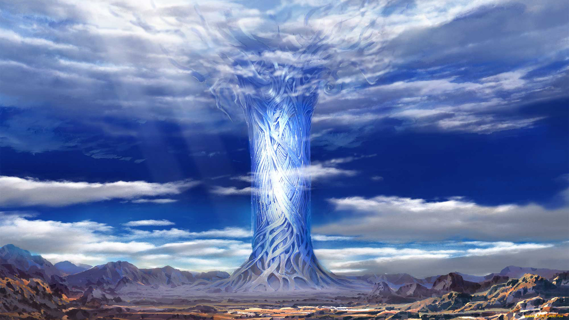 forces, of, nature, 3д, графика, landscape, природа, природы, силы