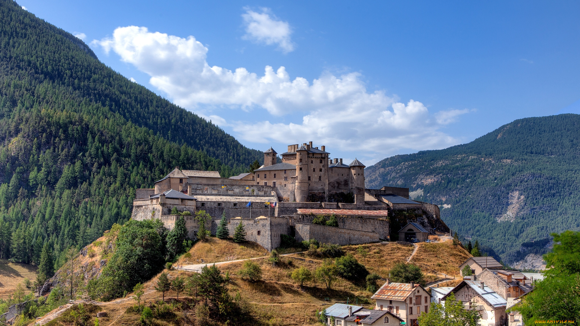 города, дворцы, замки, крепости, башни, лес, горы