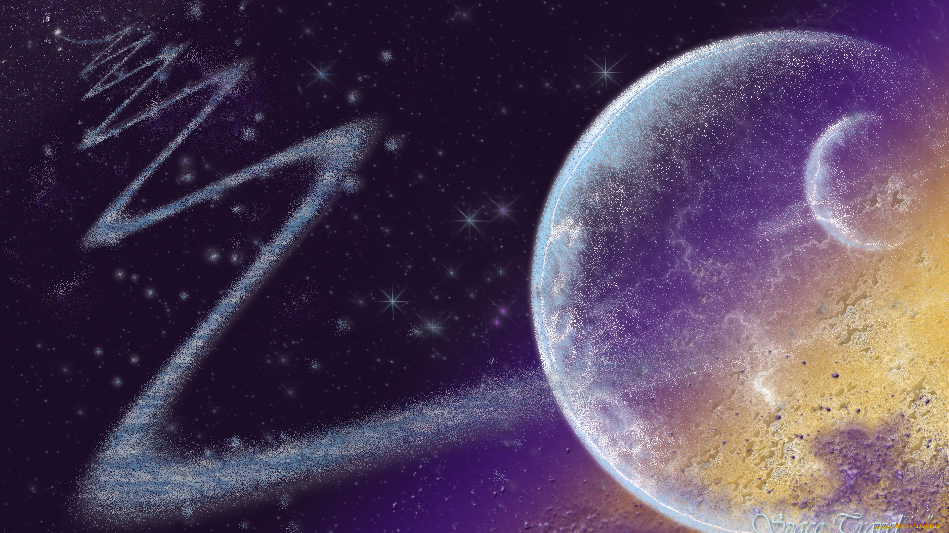 космос, арт, планеты