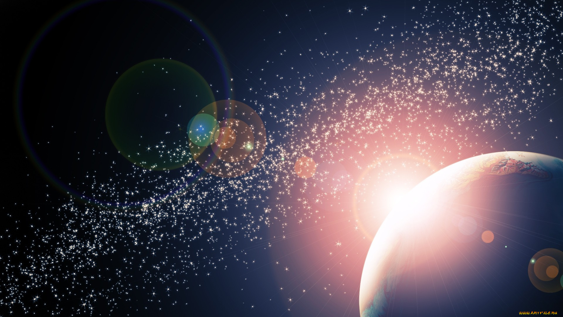 planets, космос, арт, звезды, планеты, вселенная