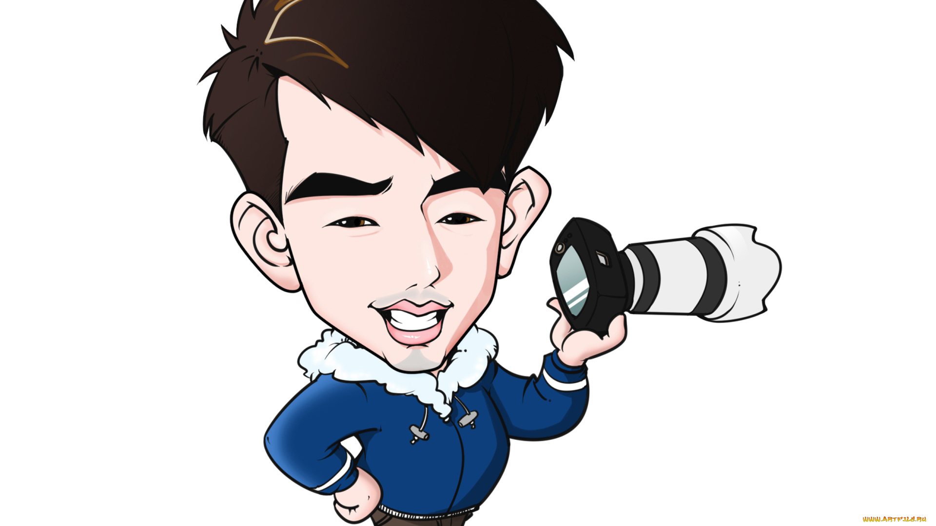 рисованные, люди, лицо