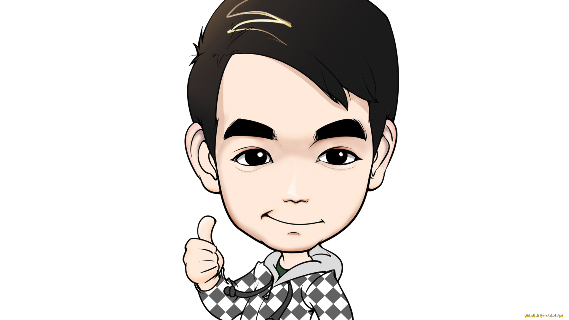 рисованные, люди, лицо