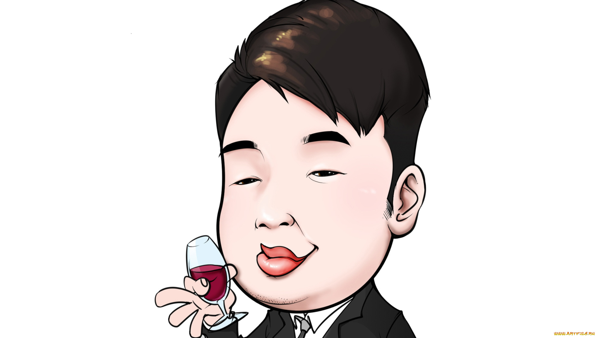 рисованные, люди, лицо