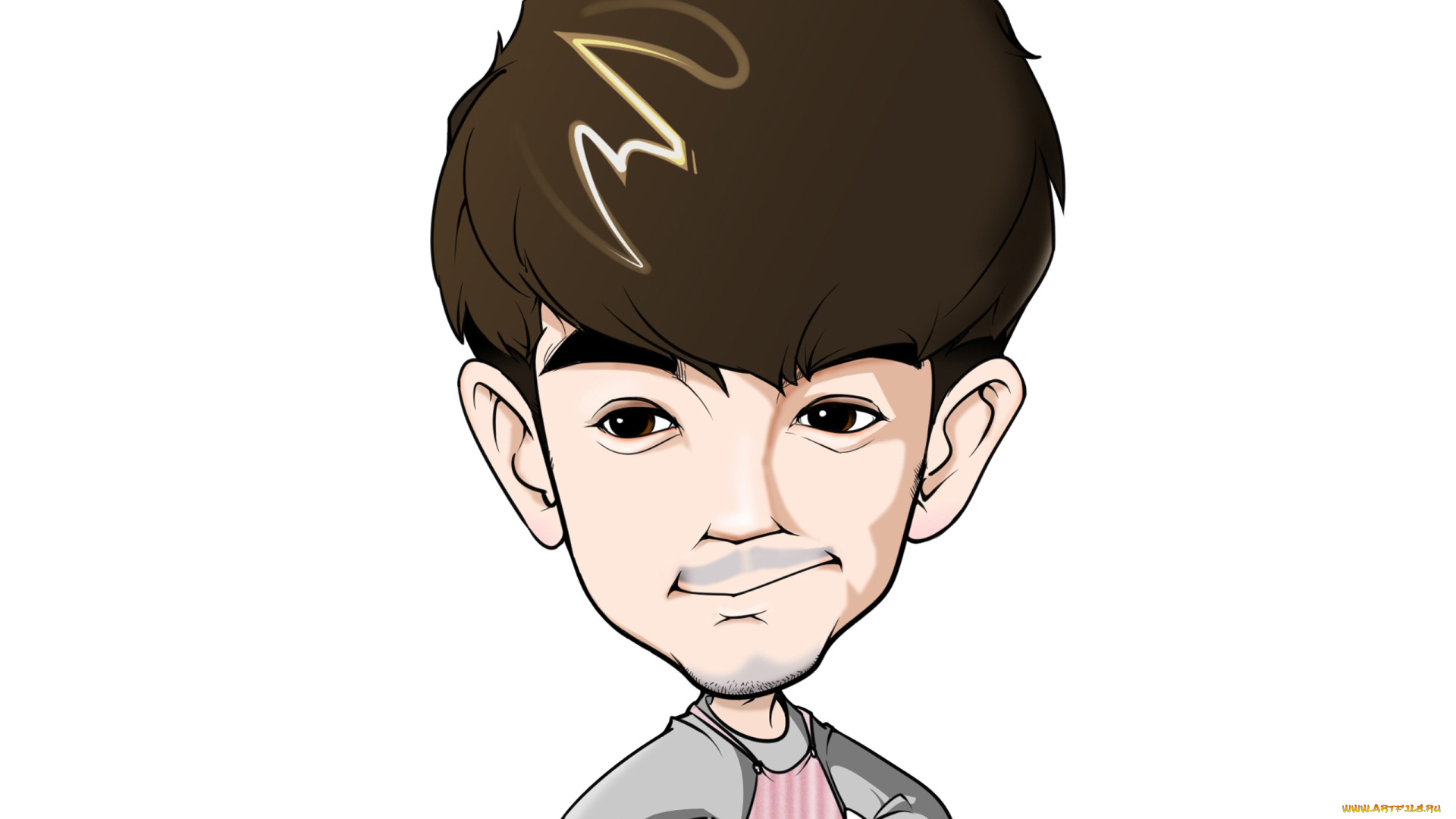 рисованные, люди, лицо