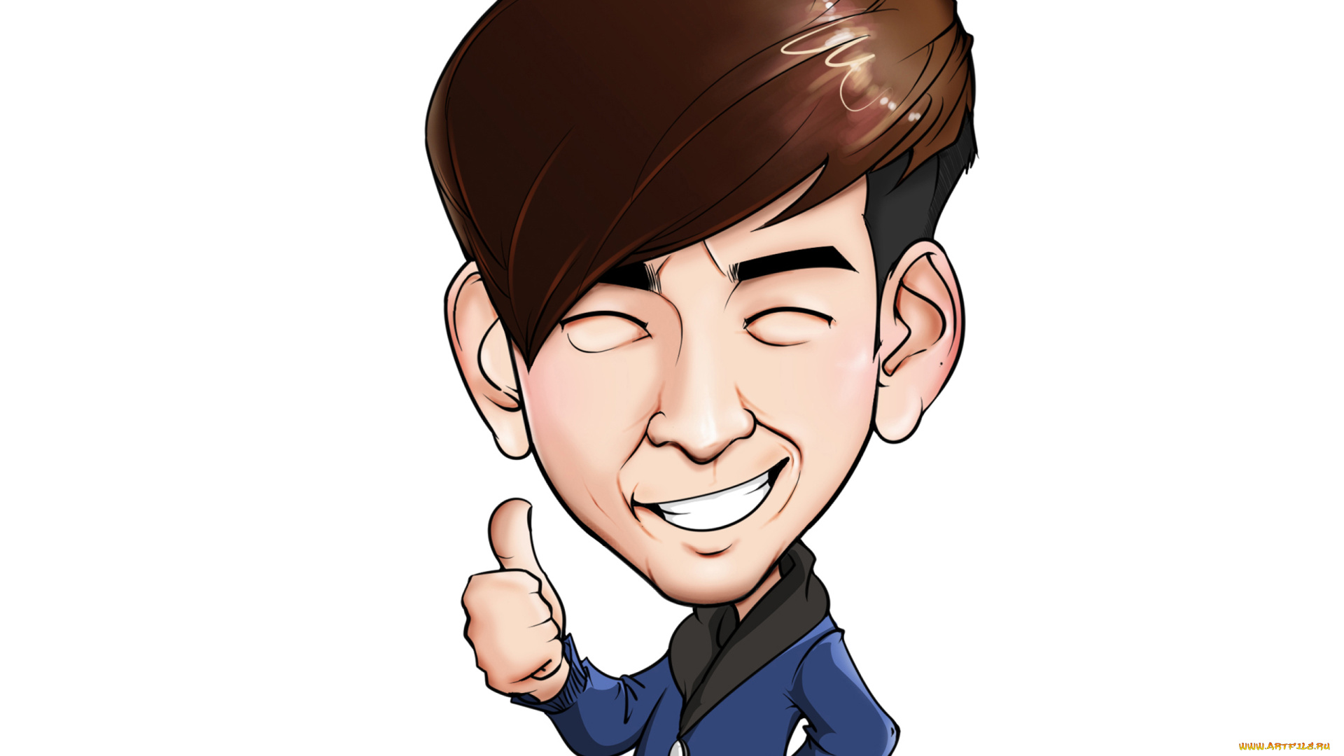 рисованные, люди, лицо