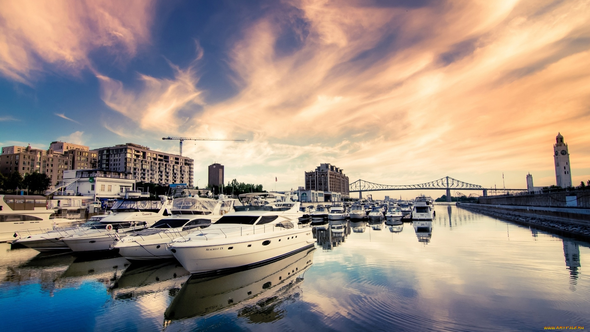 yachts, корабли, Яхты, город, причал, яхты