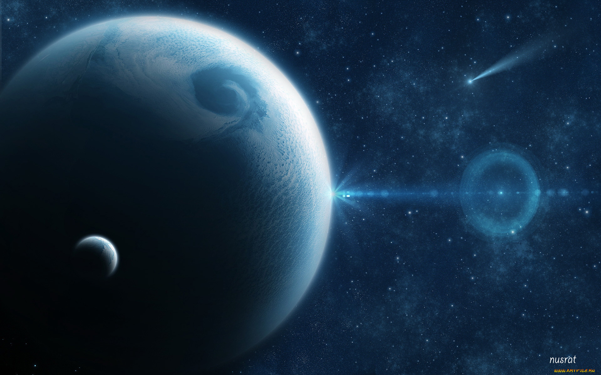 космос, арт, планеты