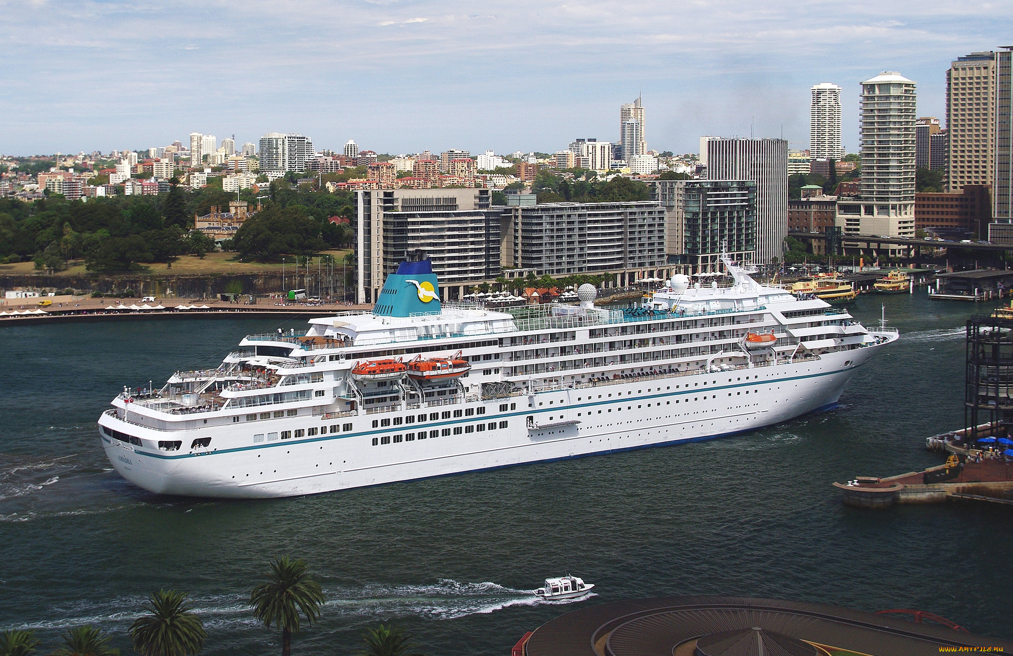 корабли, лайнеры, город, вода, здания, панорама, круиз