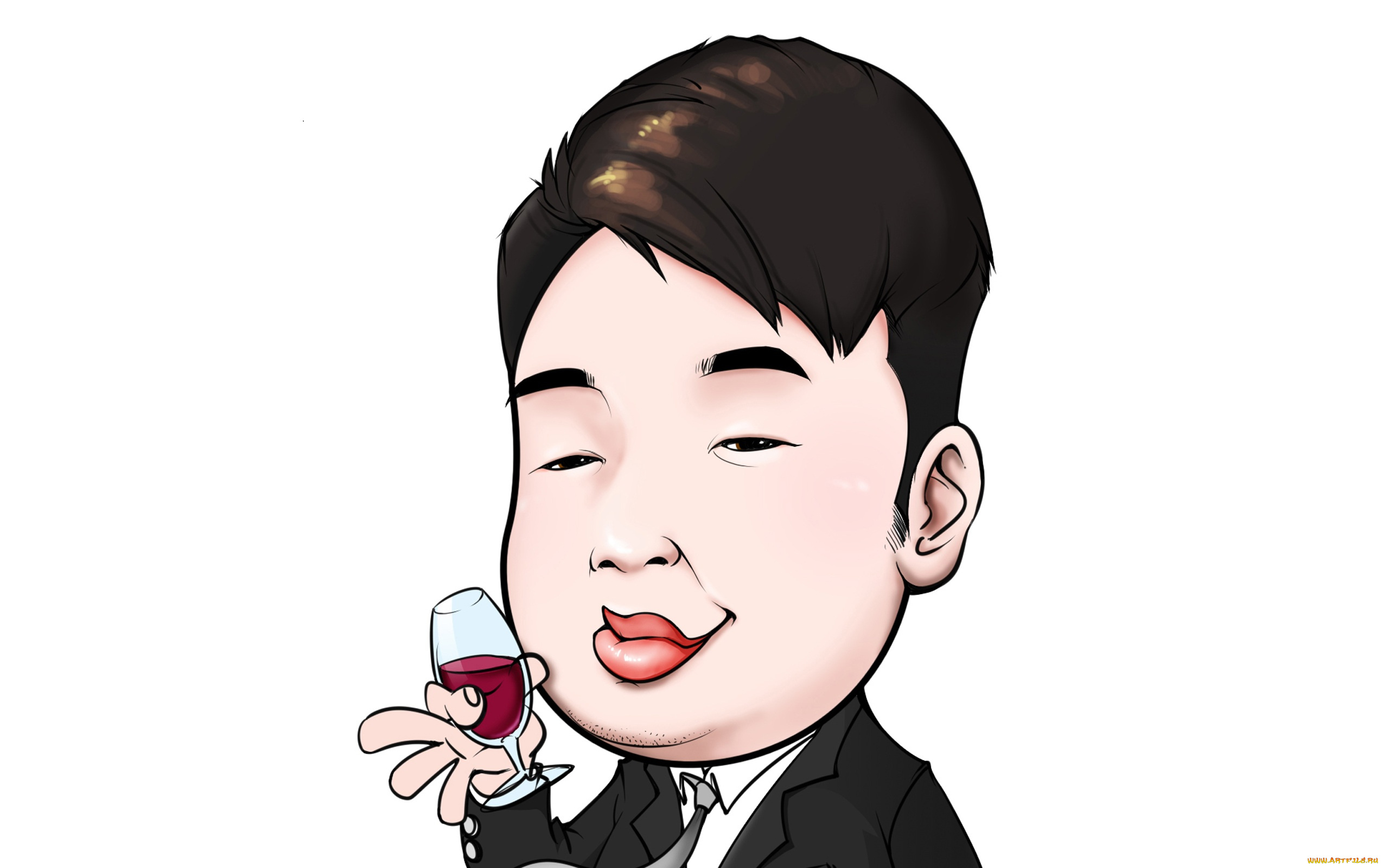 рисованные, люди, лицо