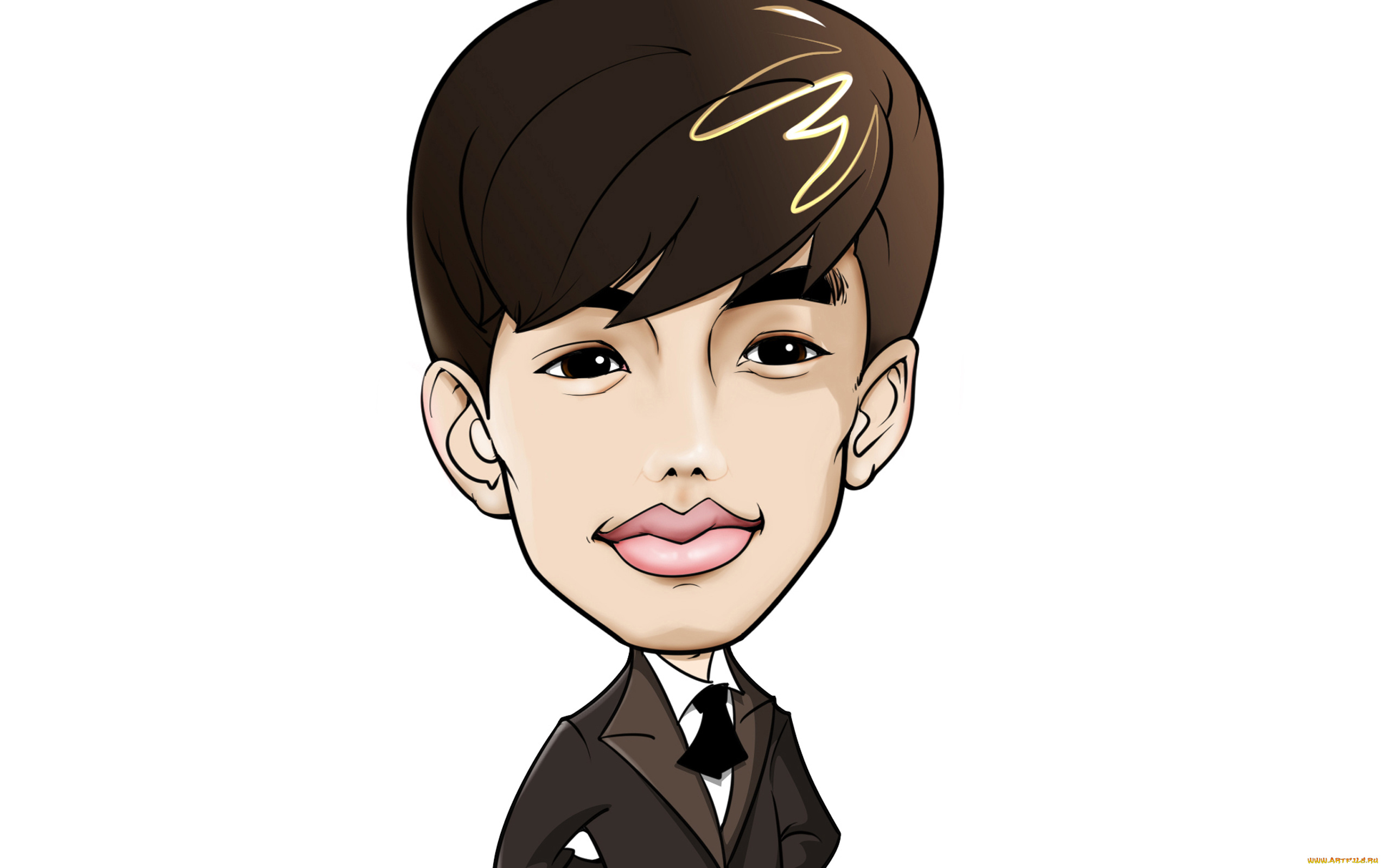 рисованные, люди, лицо