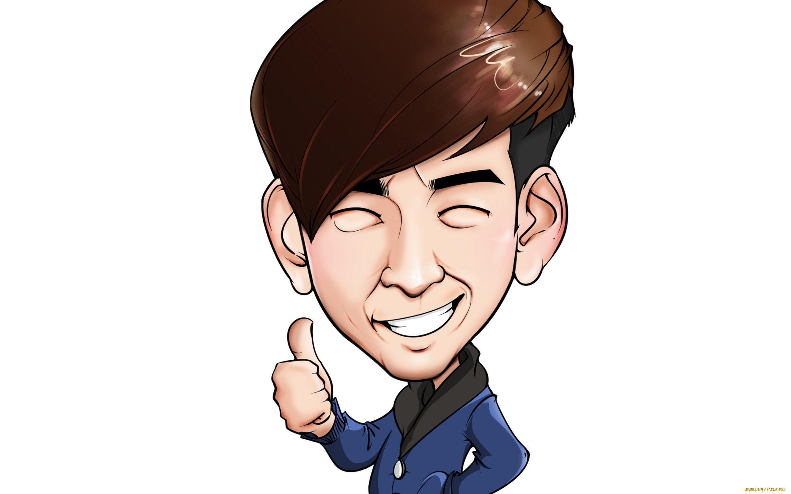 рисованные, люди, лицо