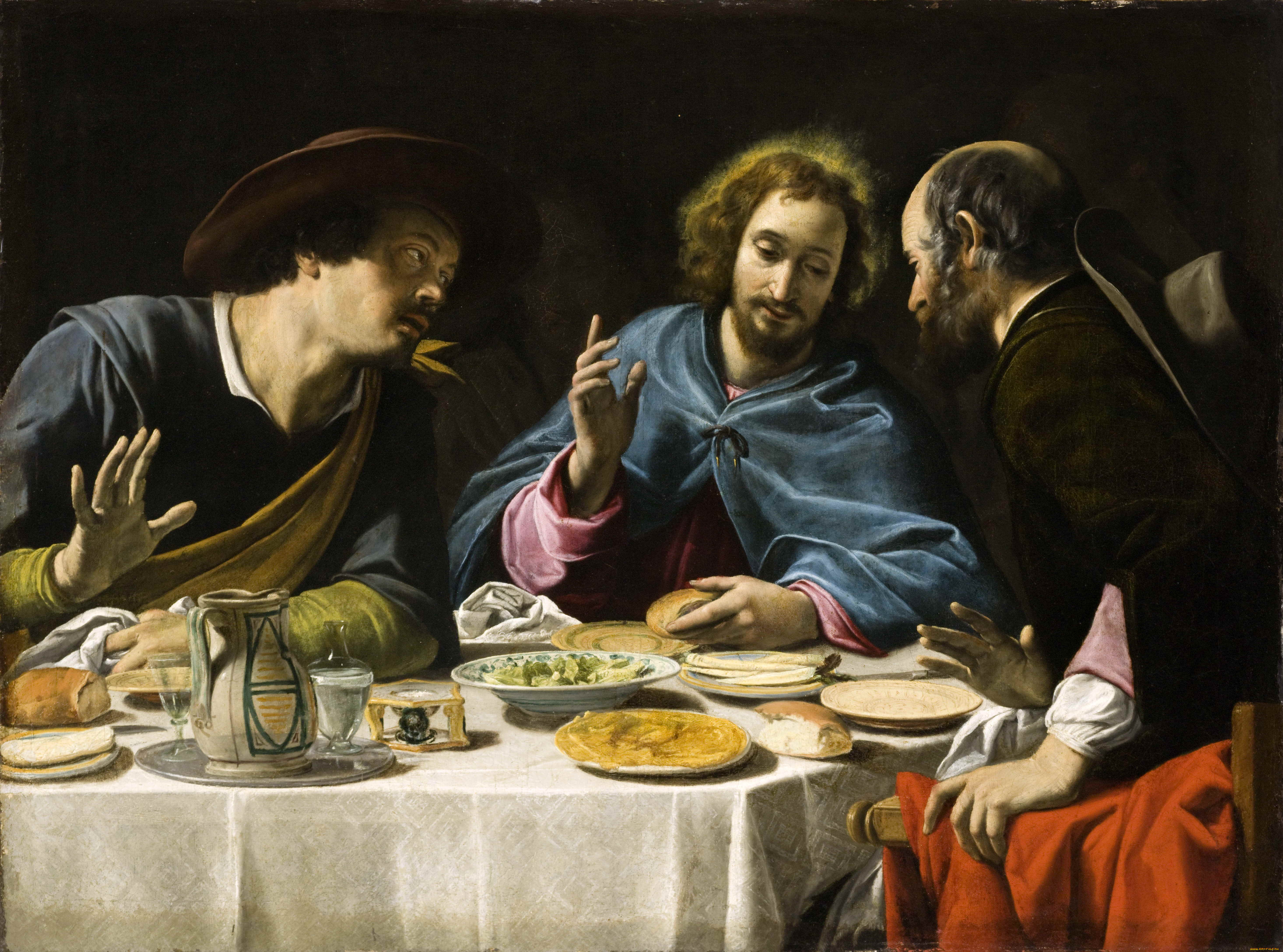 рисованные, filippo, tarchiani, the, supper, at, emmaus