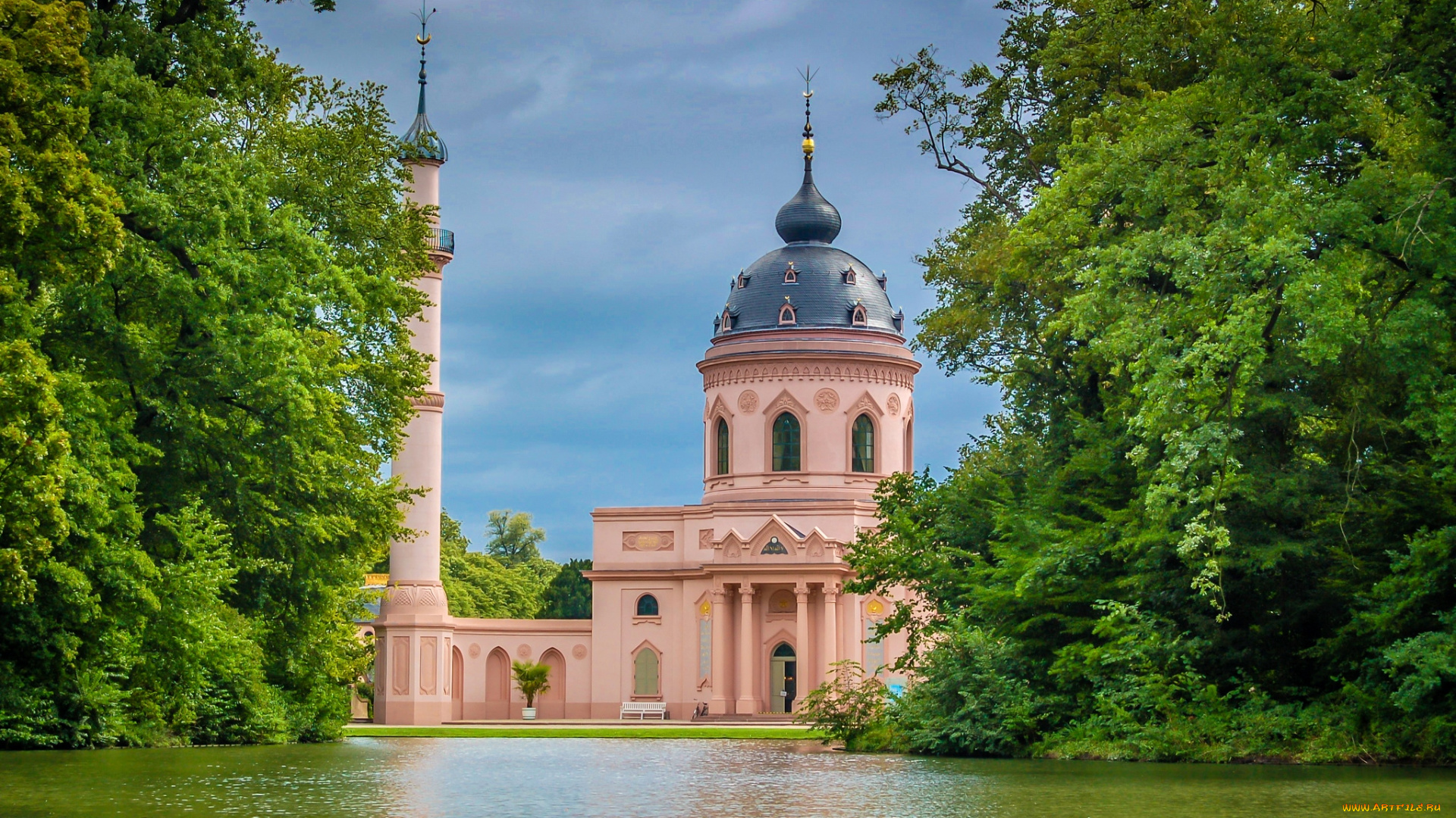 города, мечети, медресе, минарет, озеро