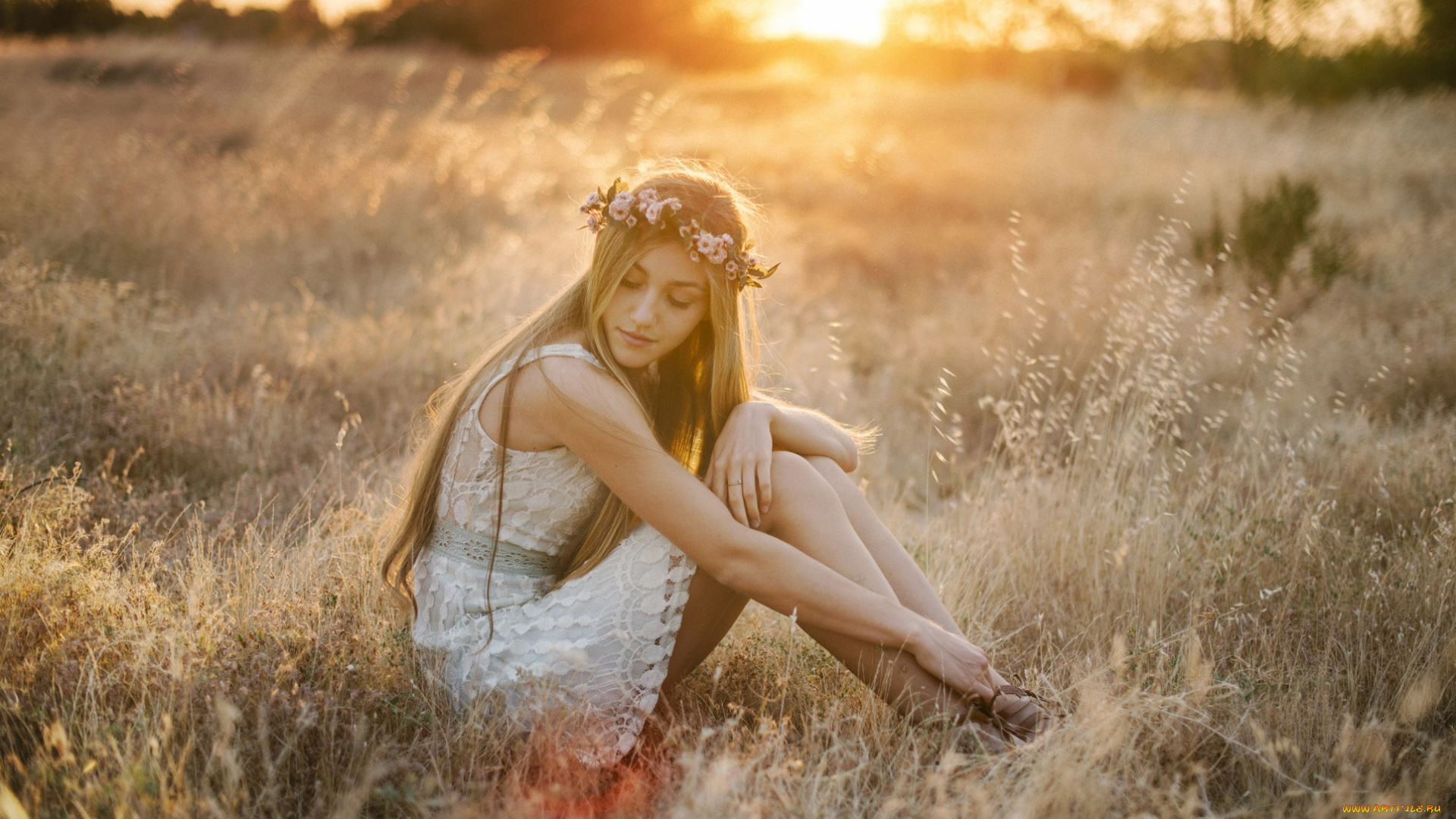 девушки, -unsort, , блондинки, венок, блондинка, девушка