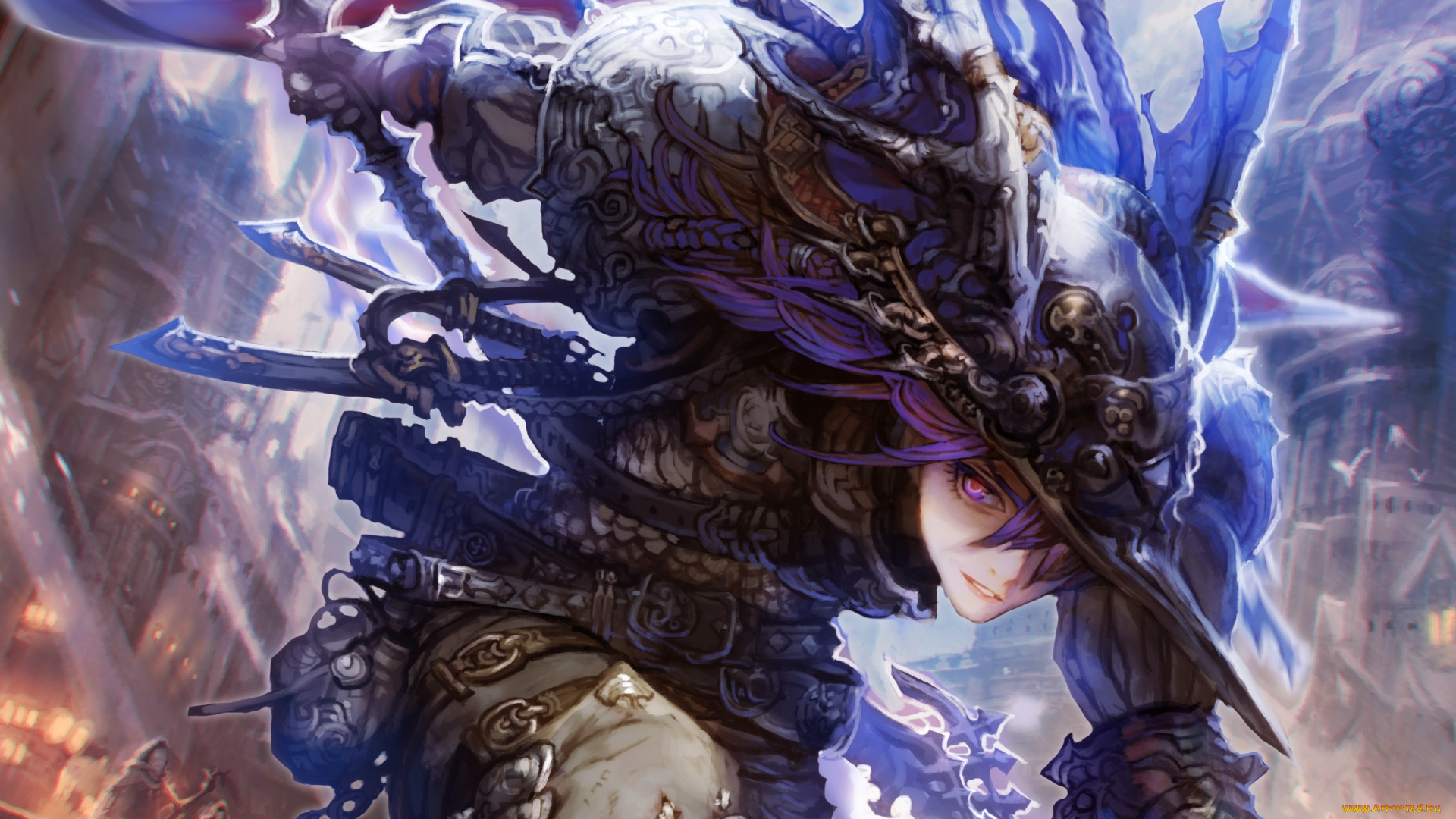 фэнтези, девушки, fantasy, art, арт, доспехи